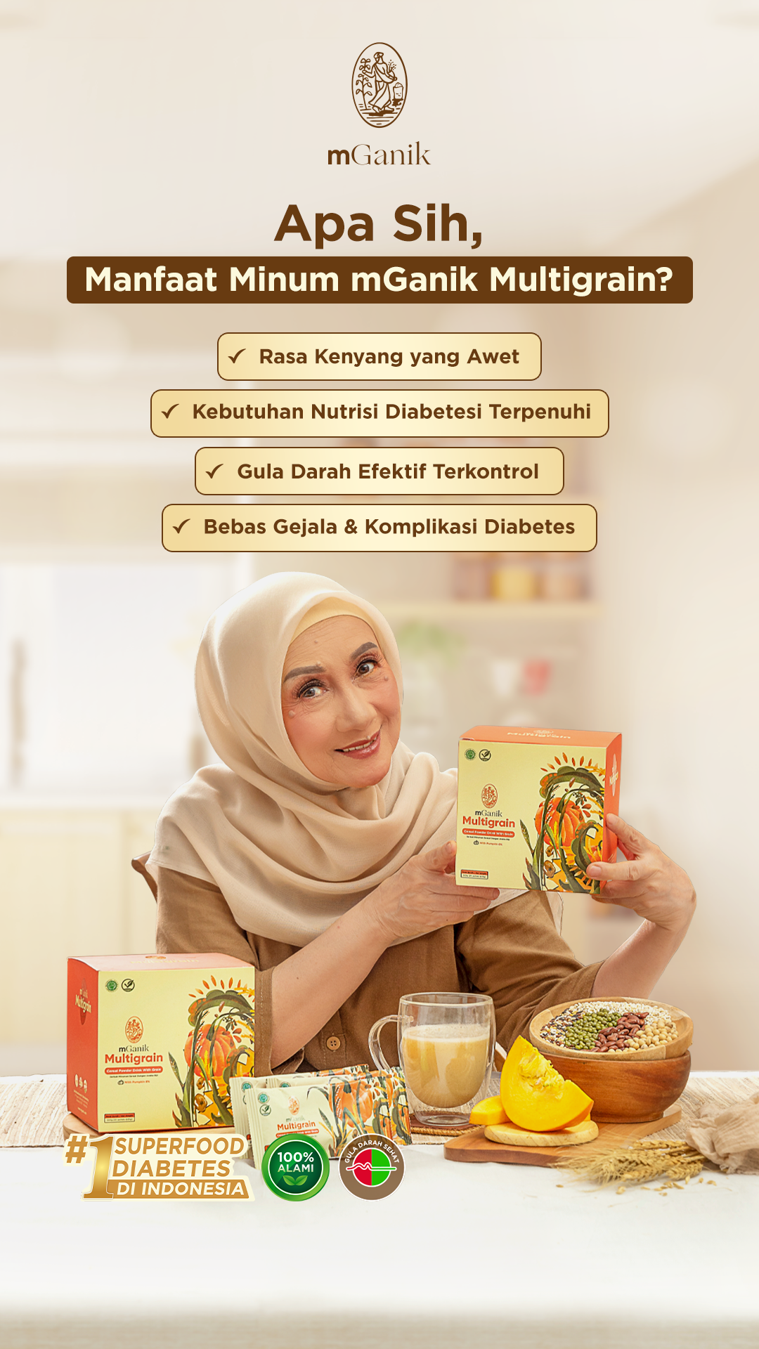 mGanik Superfood Expert Diabetes Facebook ad