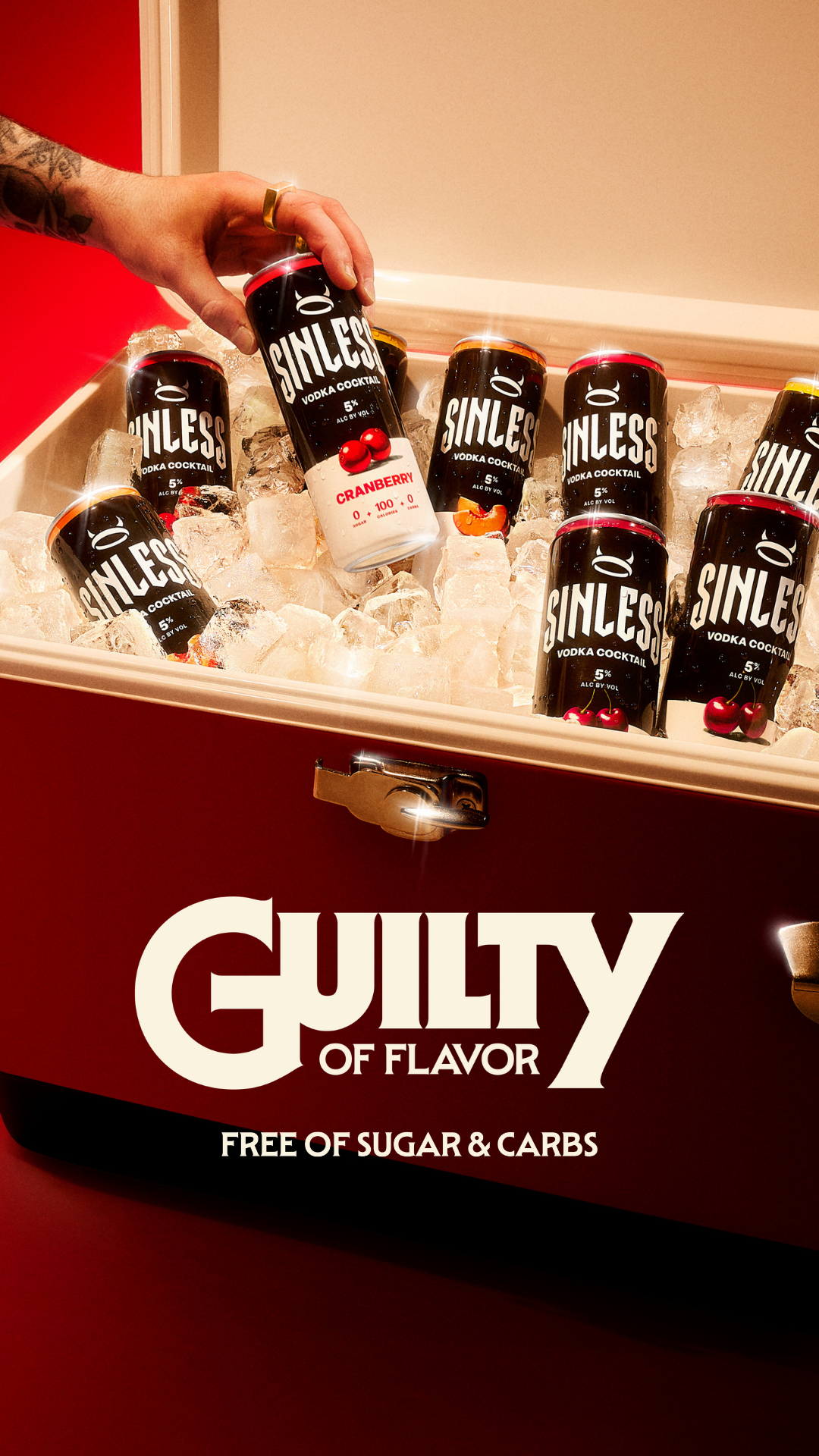 Sinless Vodka Cocktails Facebook ad from Jun 12, 2026