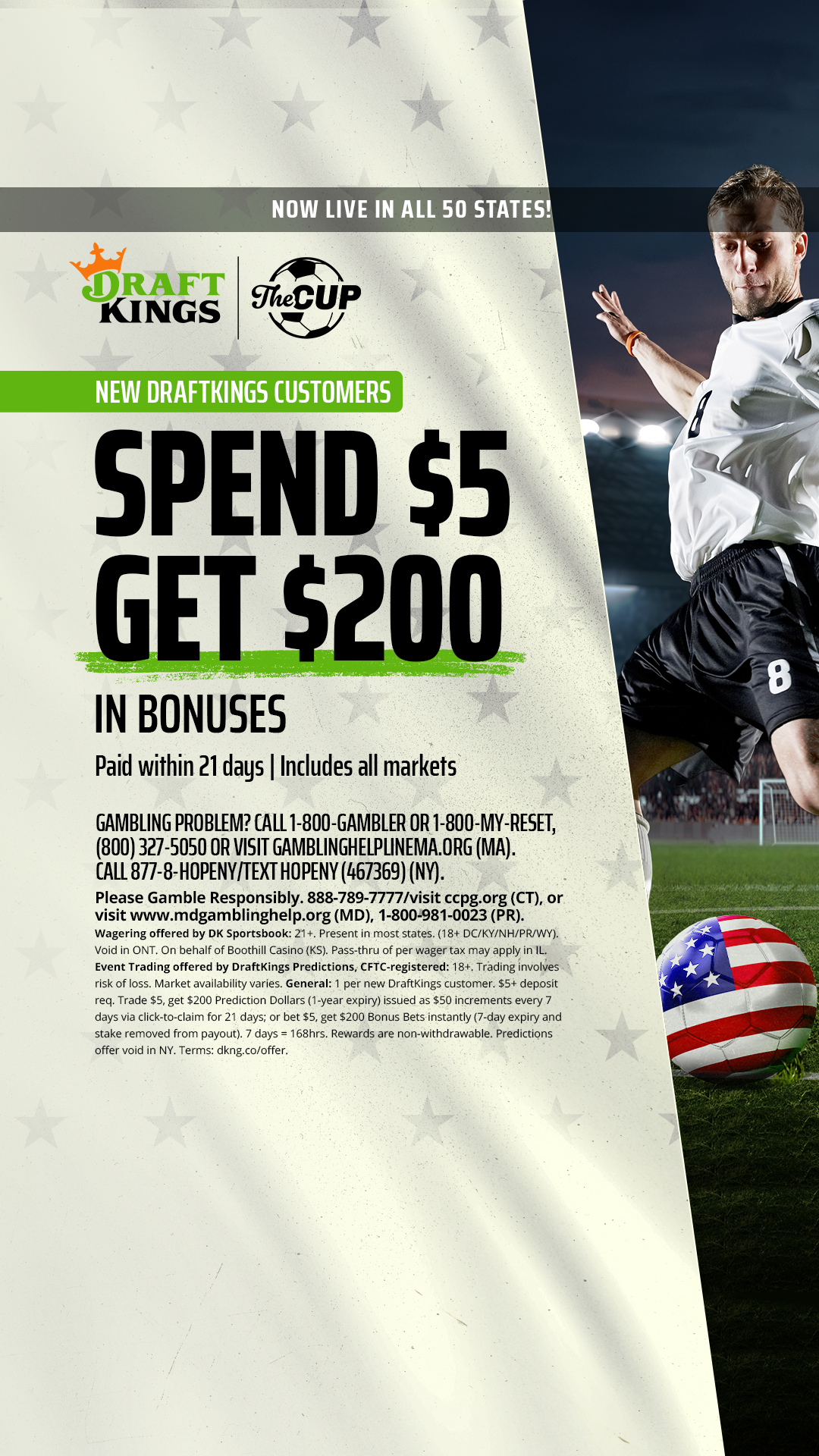 DraftKings Sports Facebook ad