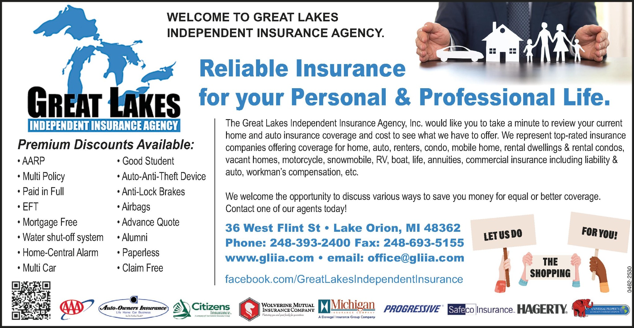 Great Lakes Independent Insurance Agency Facebook ad from Jul 23, 2025