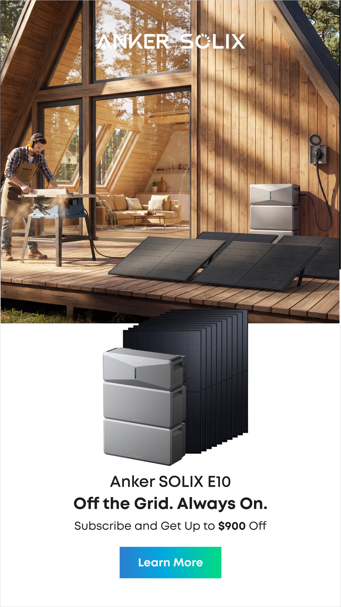 Anker SOLIX Facebook ad