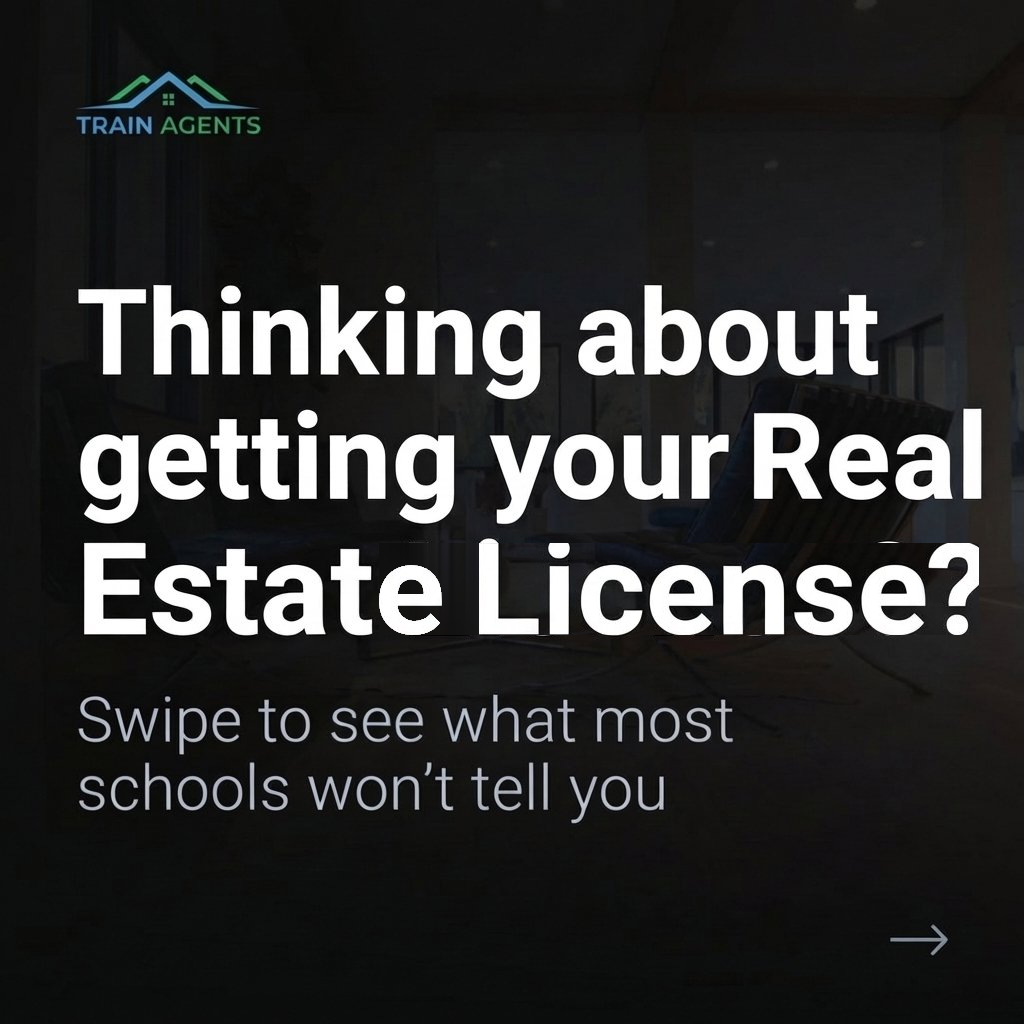 Train Agents Online Real Estate License Courses Facebook ad