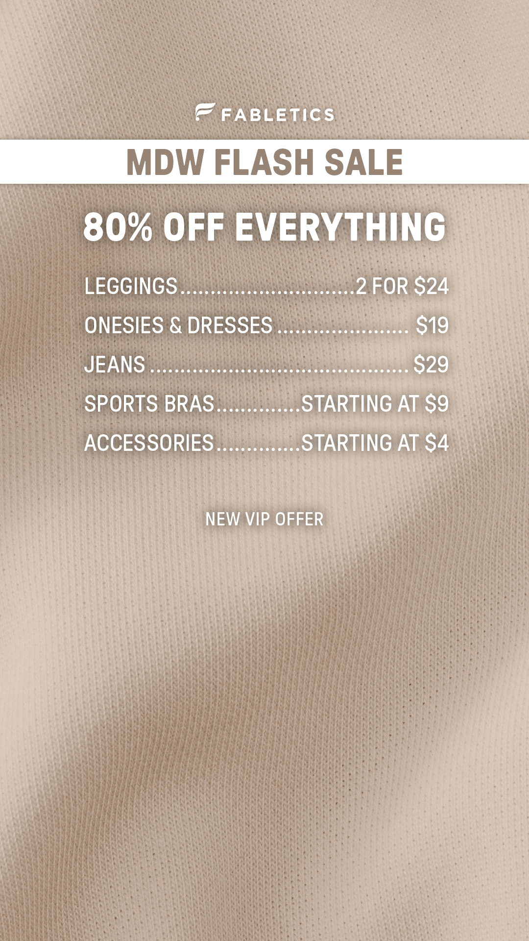 Fabletics Facebook ad
