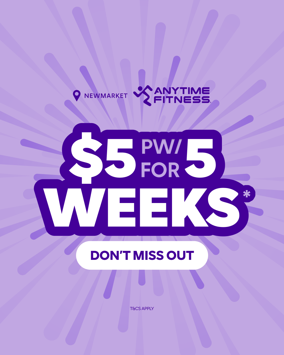 Anytime Fitness Newmarket Facebook ad