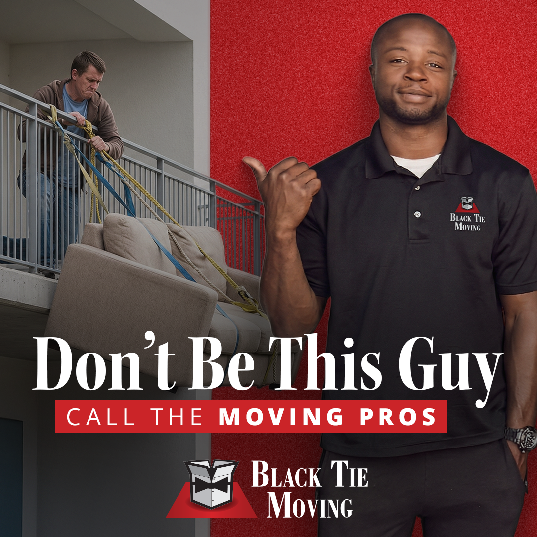 Black Tie Moving Services Facebook ad: We Do This Daily