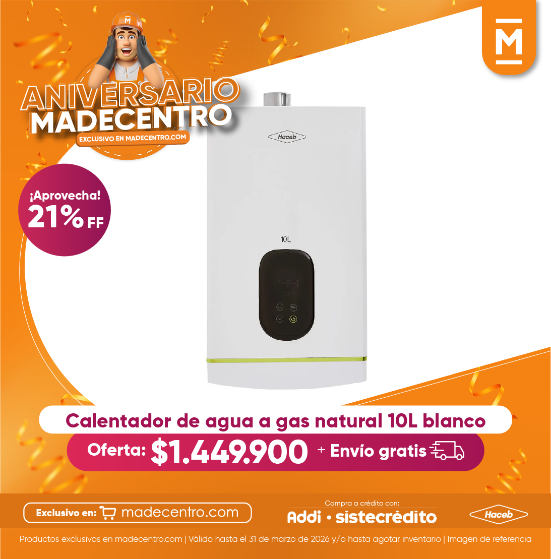 Madecentro Colombia SAS Facebook ad from Mar 20, 2026