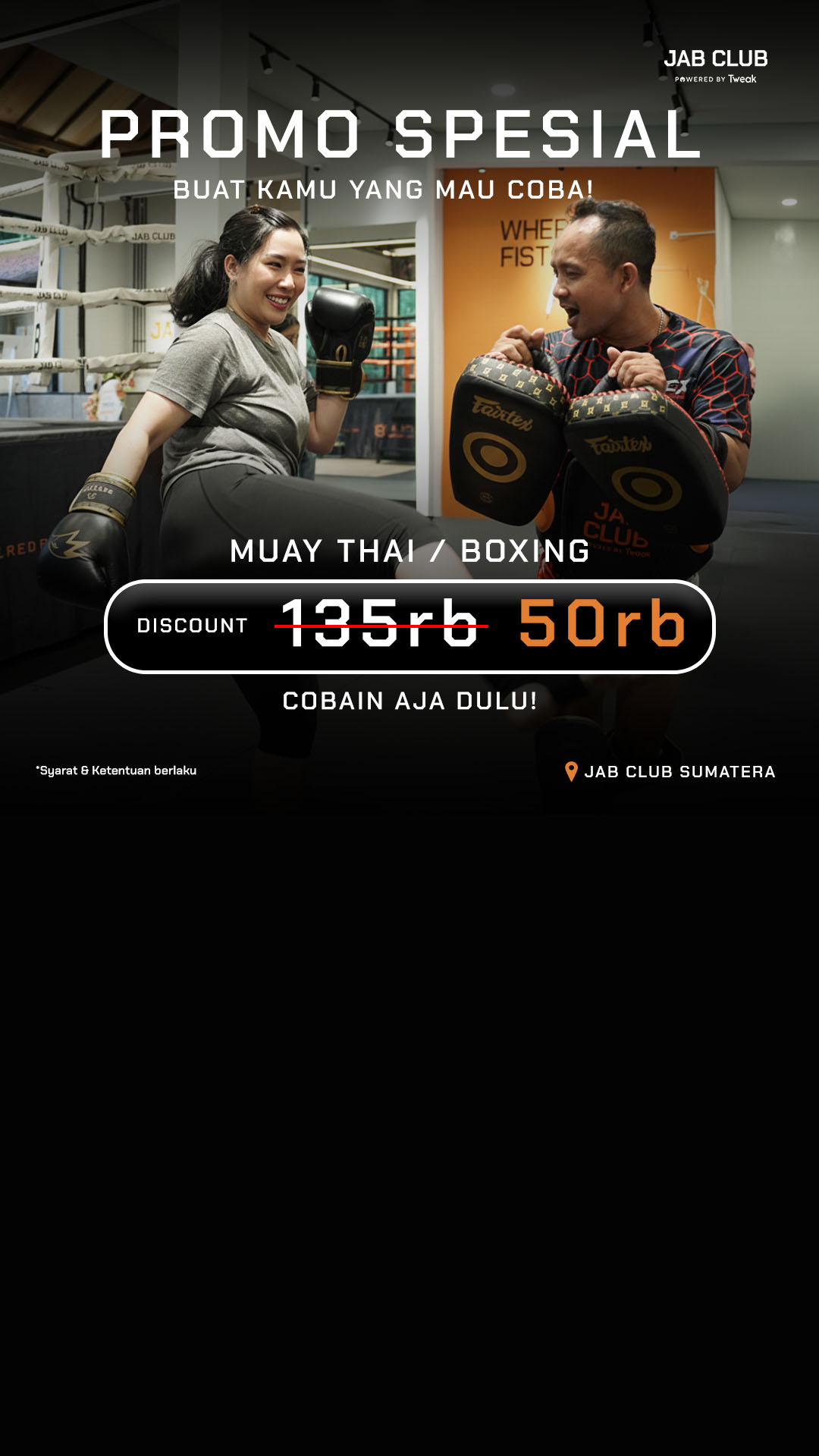 Jab Club Facebook ad