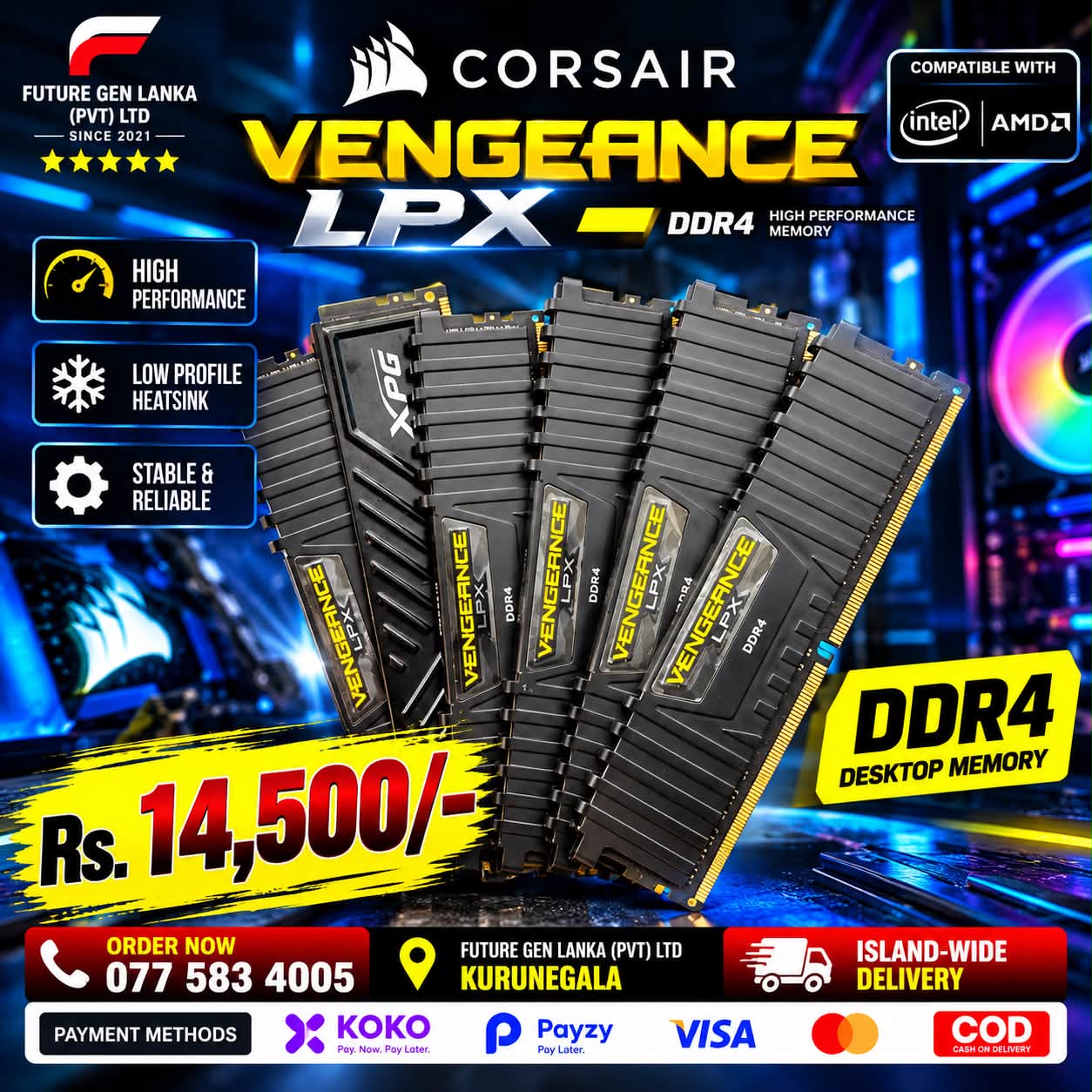 FutureGenLanka - PVT LTD Facebook ad: පරිගණක හා පරිගණක උපාංග අඩුම මිල යටතේ ලබා…