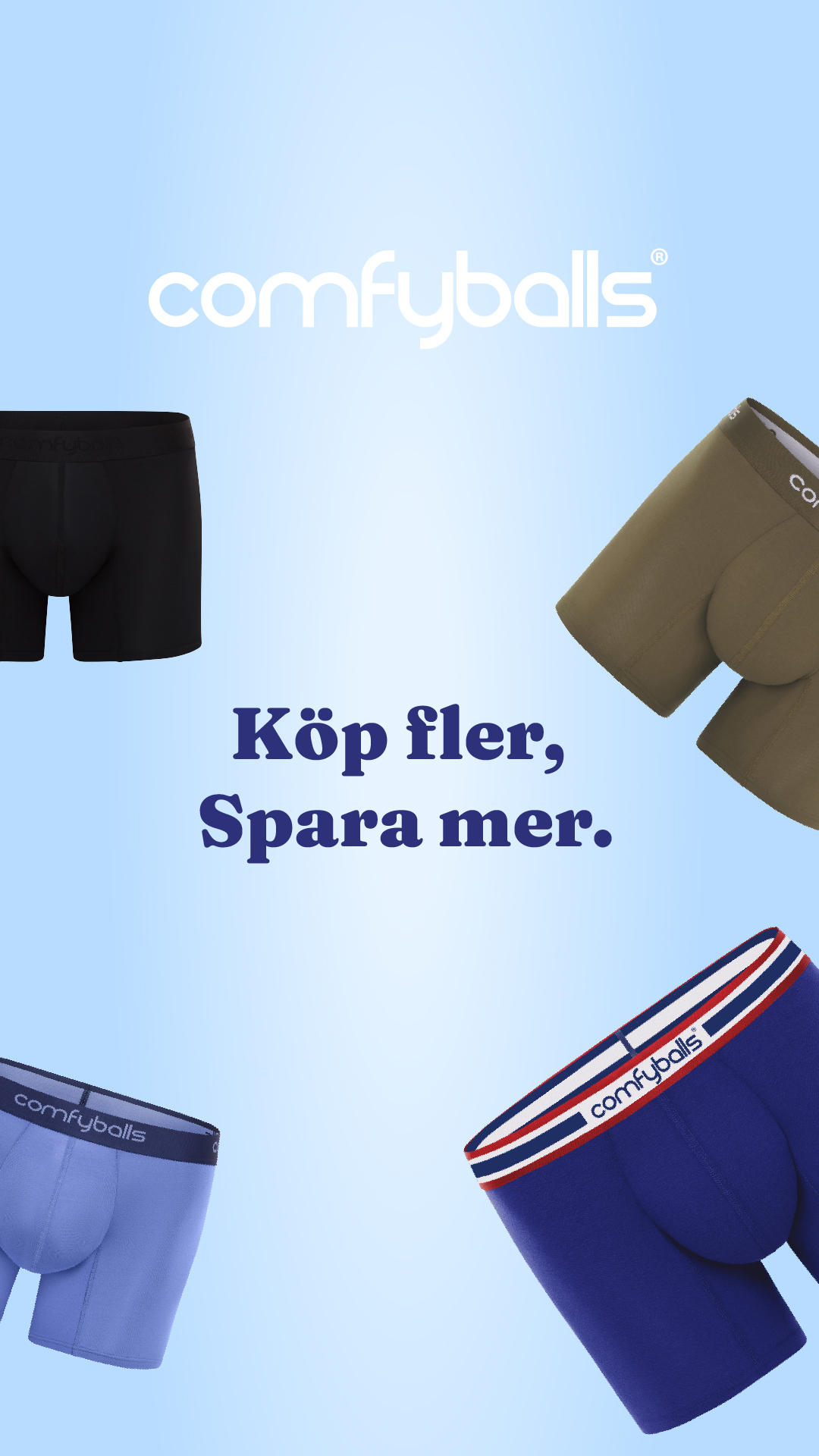 Comfyballs Facebook ad