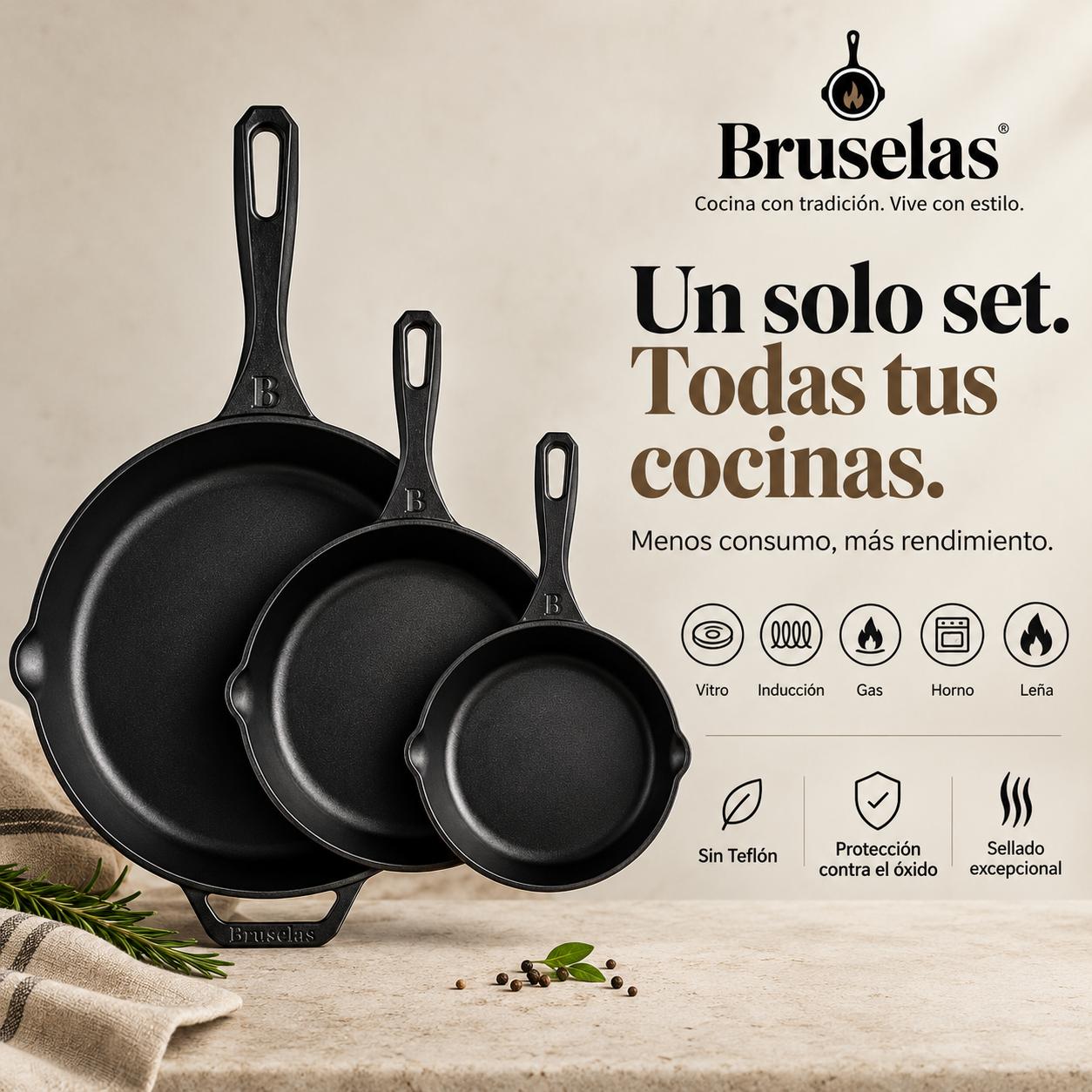 Bruselas Cocina Spain Facebook ad: Un solo set. Todas tus cocinas.