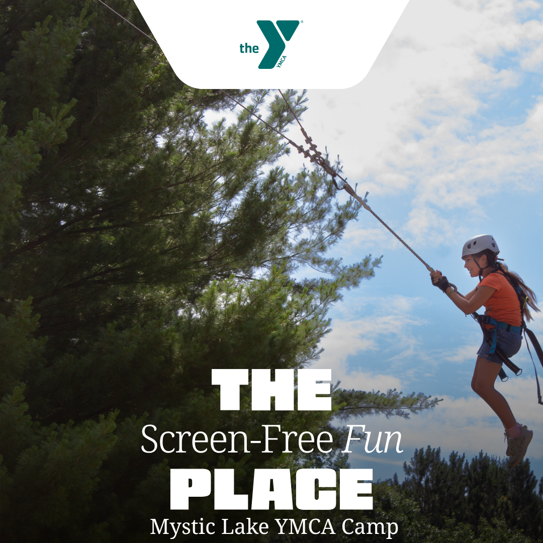 Mystic Lake YMCA Camp Facebook ad from May 21, 2026