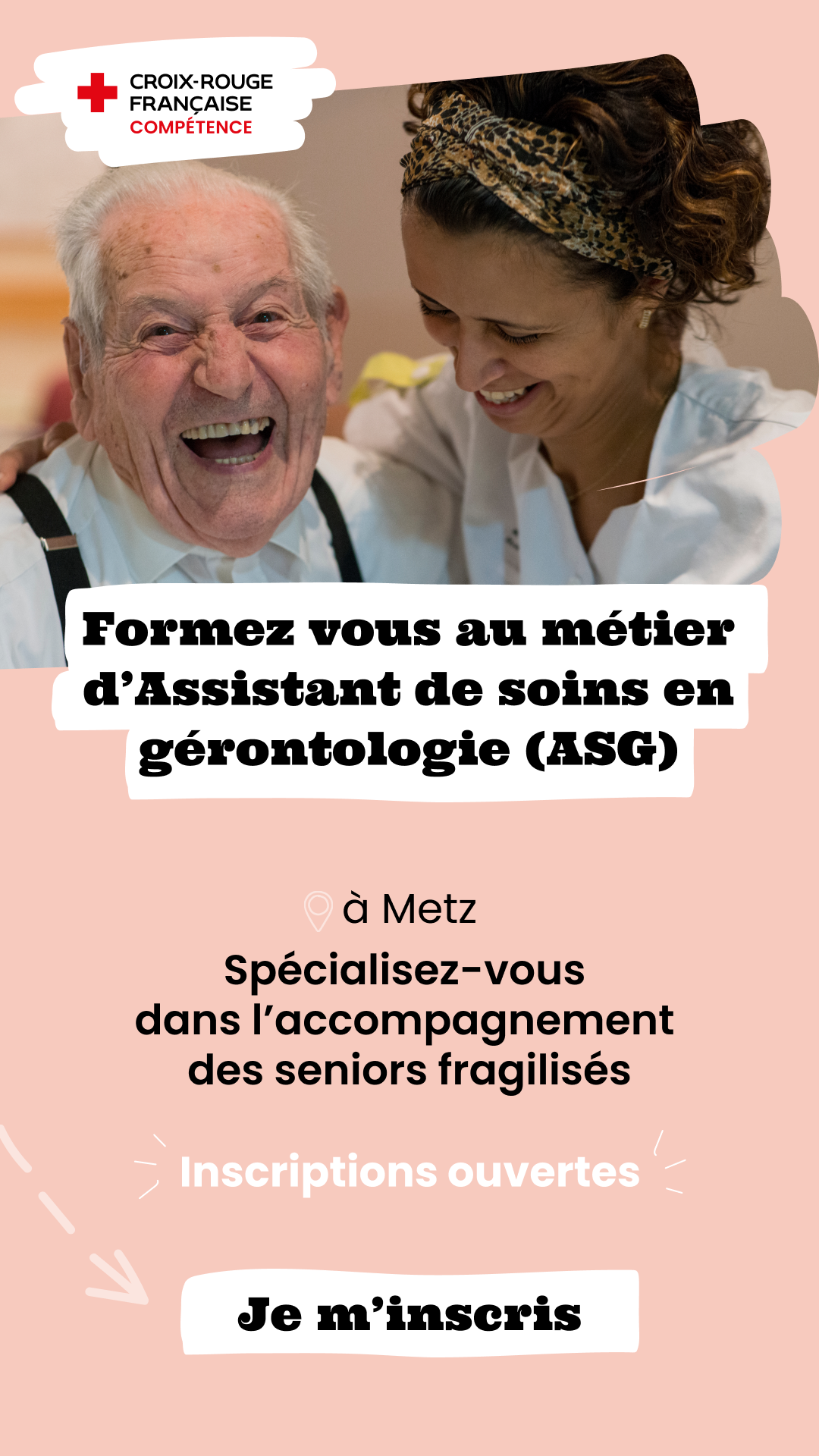 Croix-Rouge Compétence Facebook ad: Inscris-toi dès maintenant
