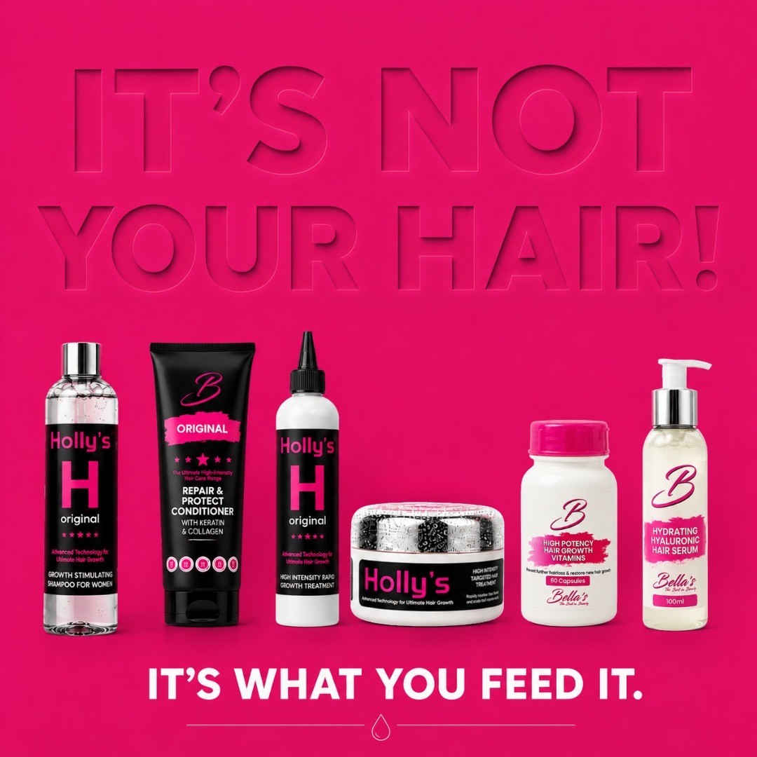 Bella's Beauty & Holly's Hair Growth Products South Africa Facebook ad: Money-Back Guaranteed Results