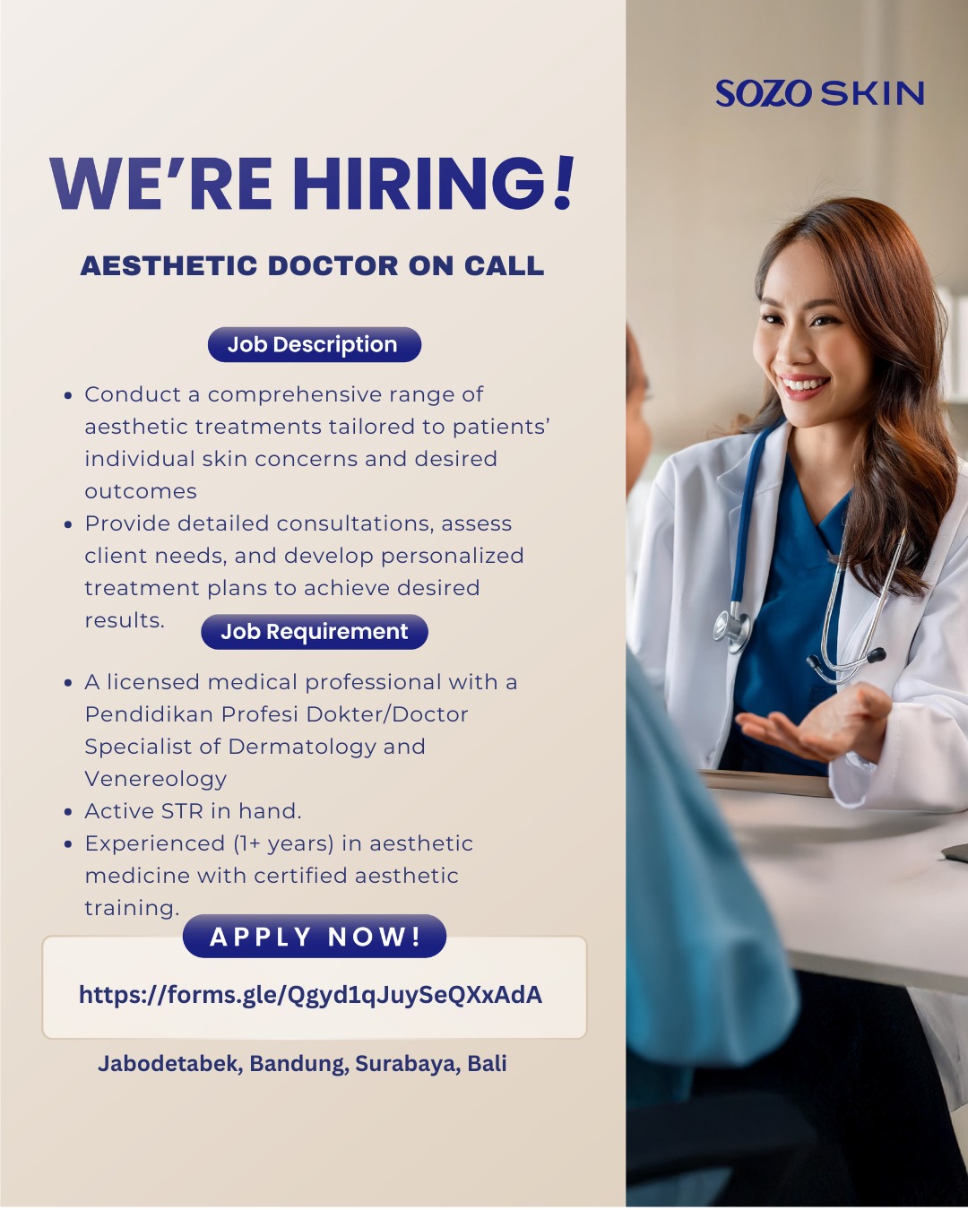 Sozo Skin Clinic Facebook ad