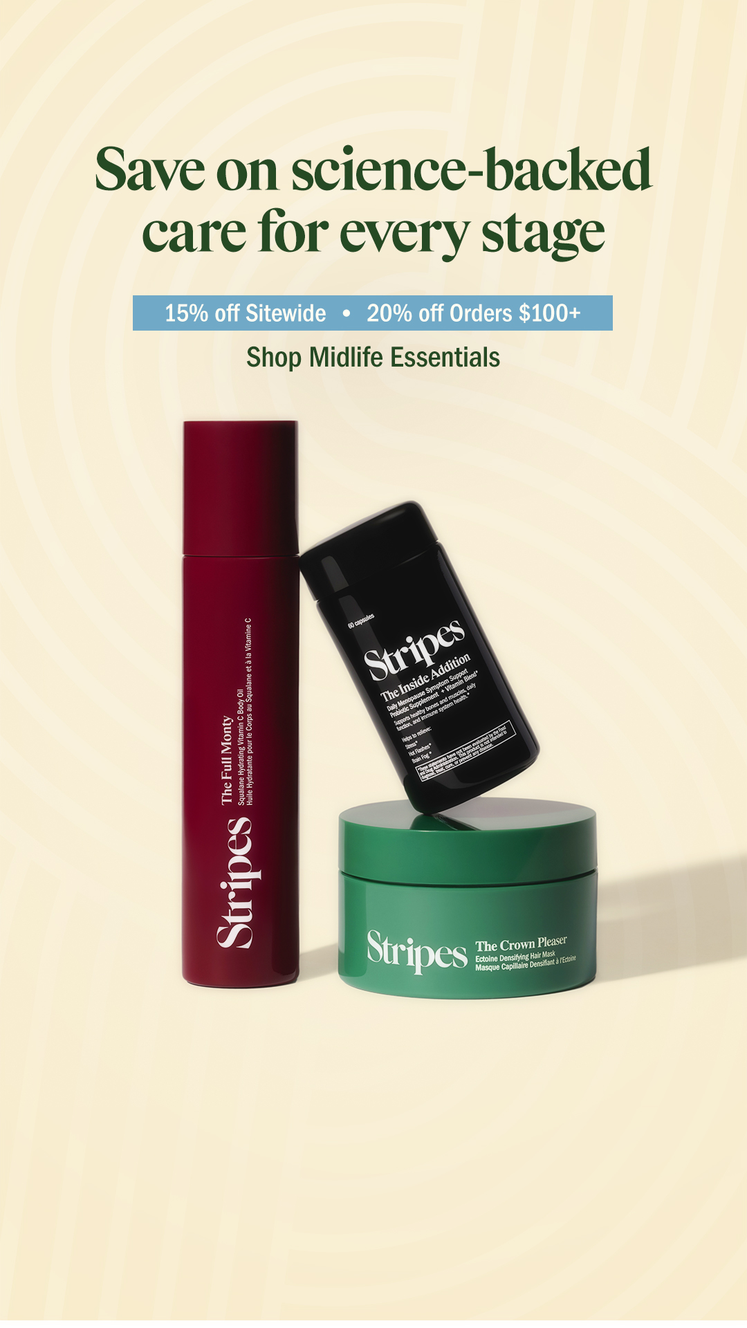 Stripes Beauty Facebook ad