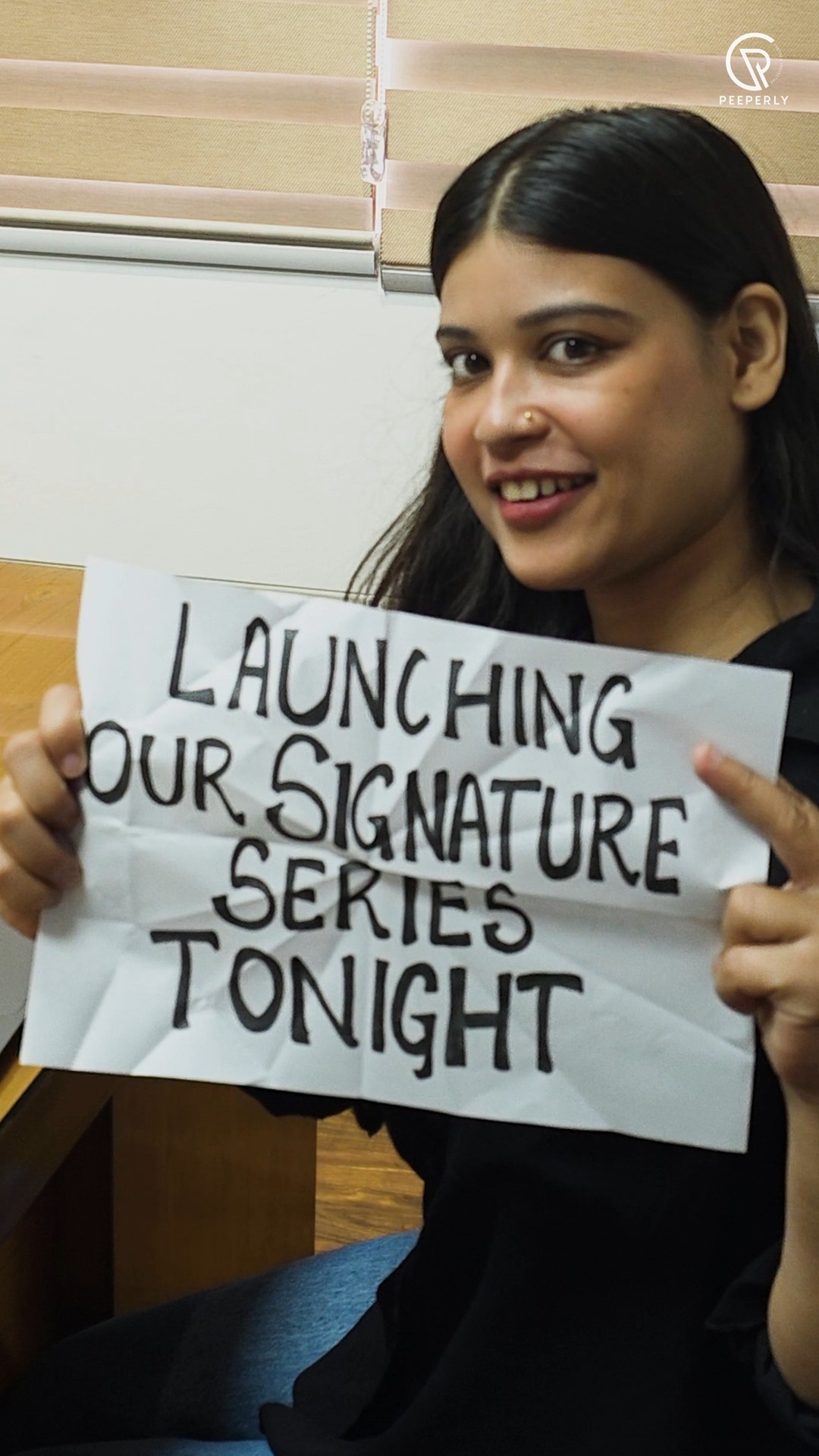 Peeperly India Facebook ad: Something signature is coming your way!