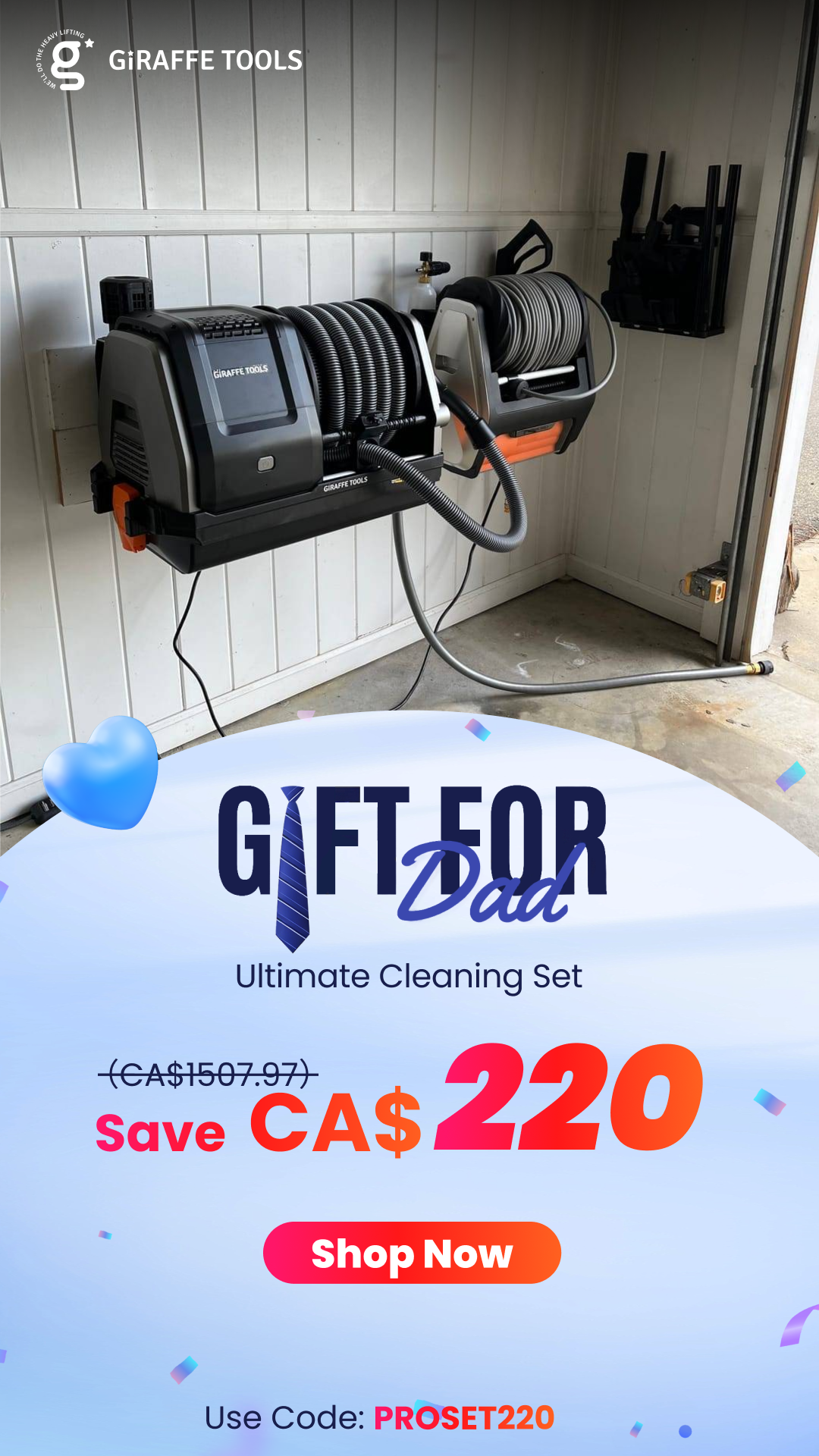 Giraffe Tools CA Facebook ad