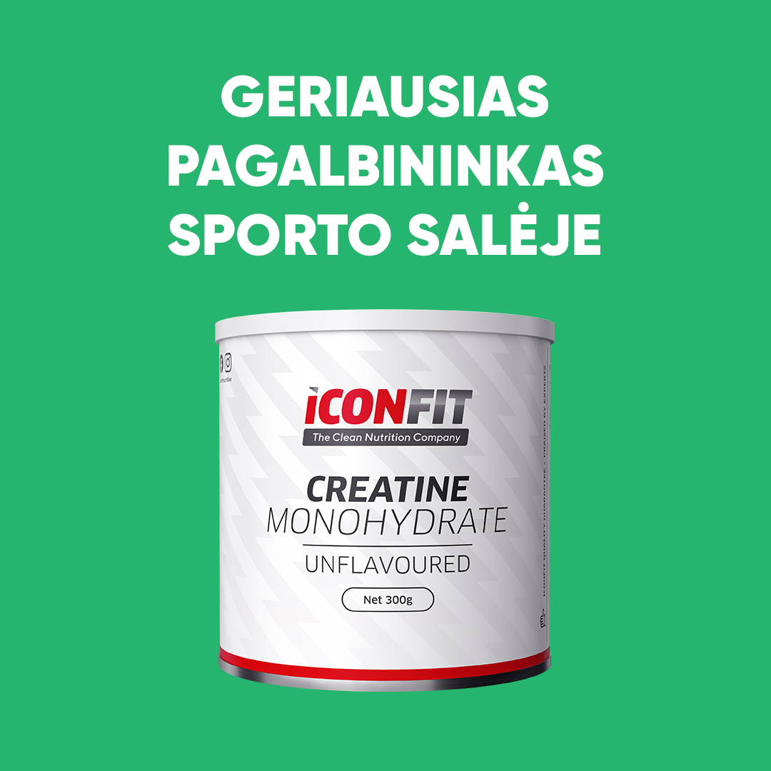 ICON FIT Lietuva Facebook ad: ICONFIT mikronizuotas kreatino monohidratas