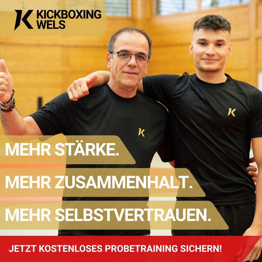 Kickboxing Wels Facebook ad from Mar 1, 2026