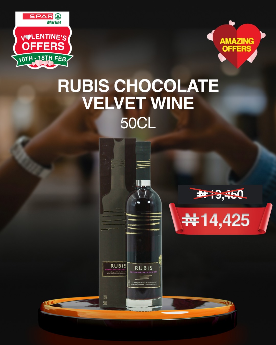 SPAR Nigeria Facebook ad: For the love that deserves a toast