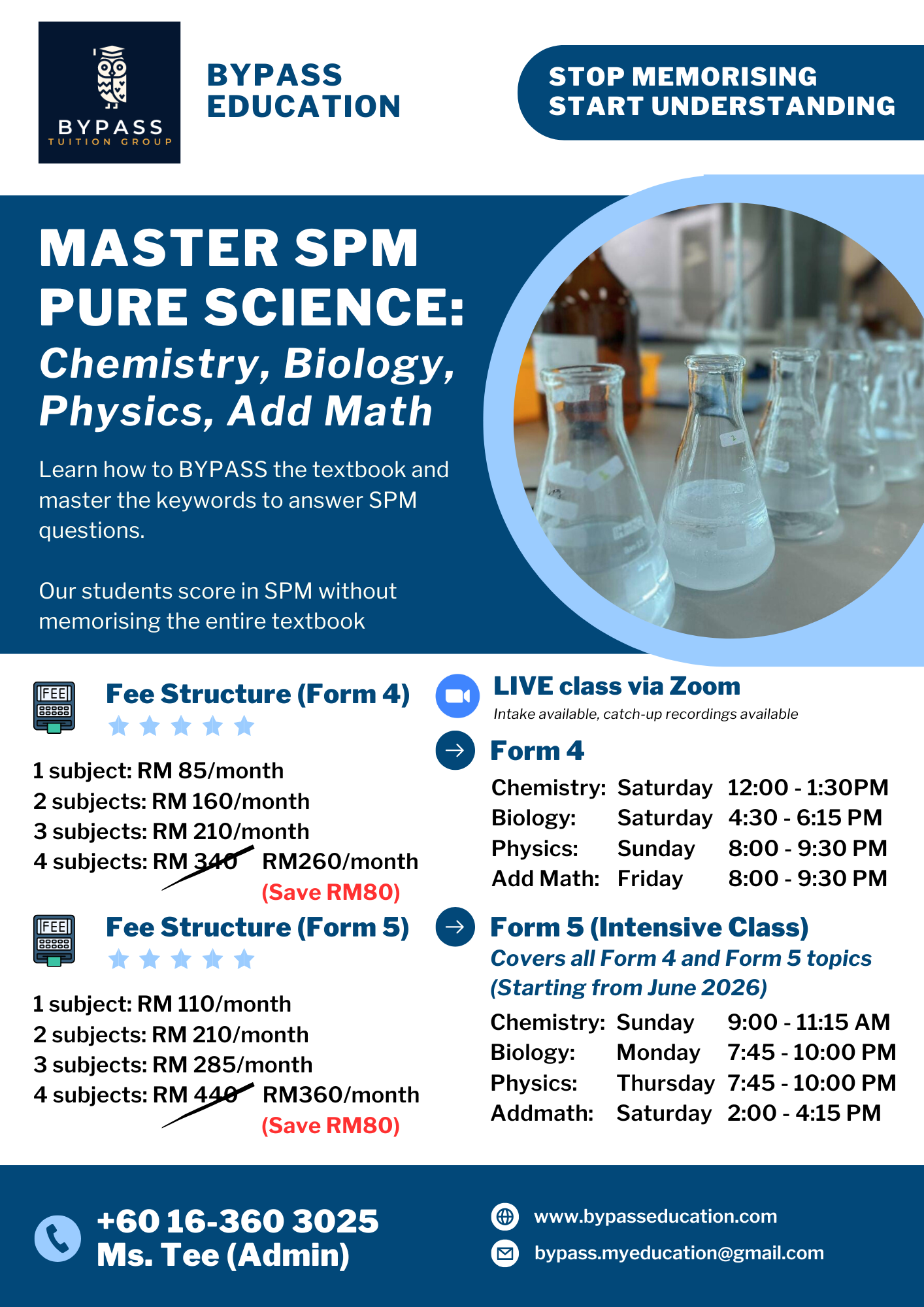 Bypass Online Science Education SPM Facebook ad