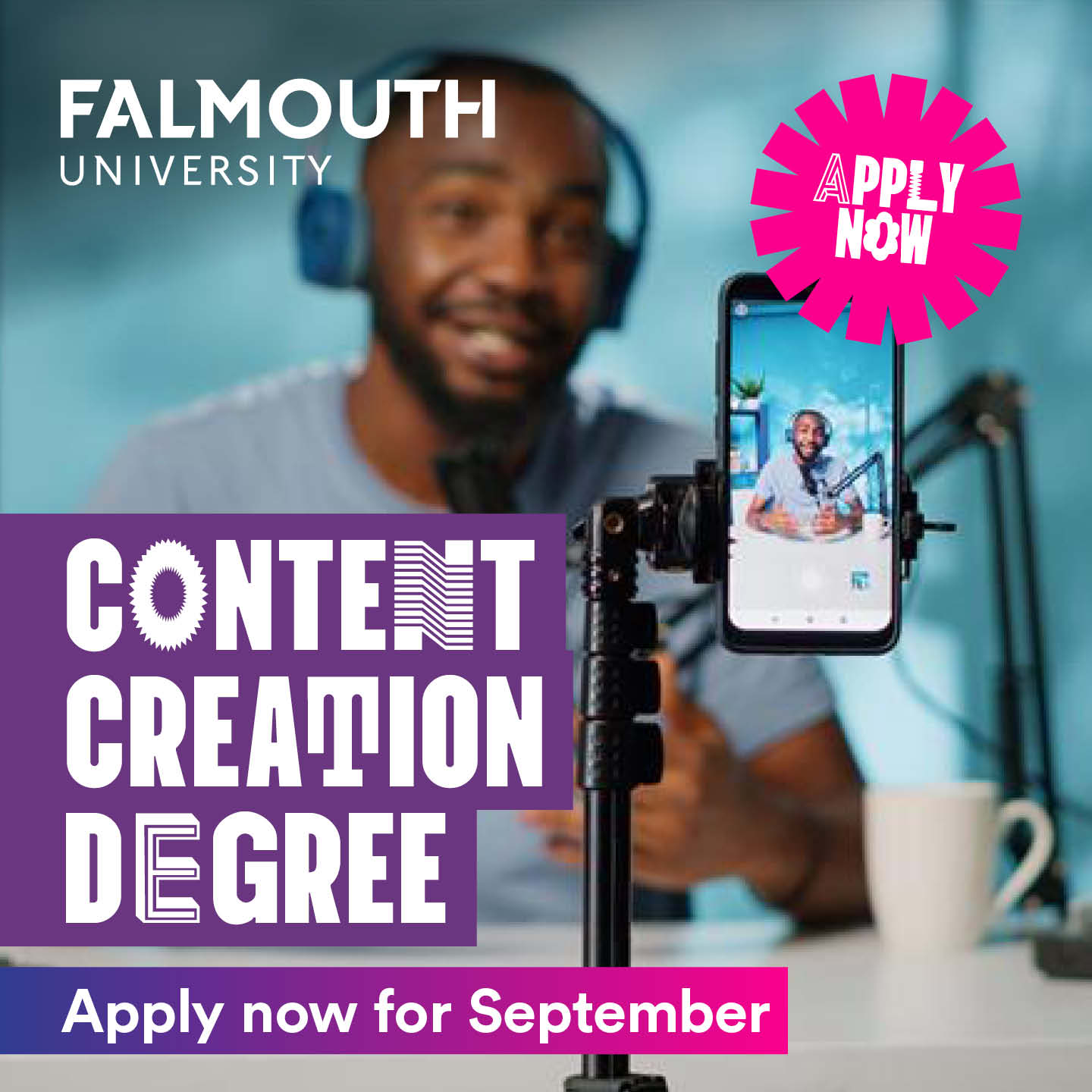 Falmouth University Facebook ad