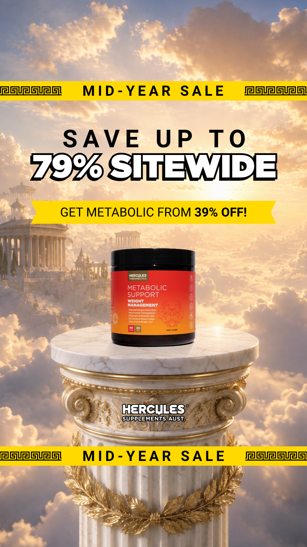 Hercules Supplements Aust Facebook ad
