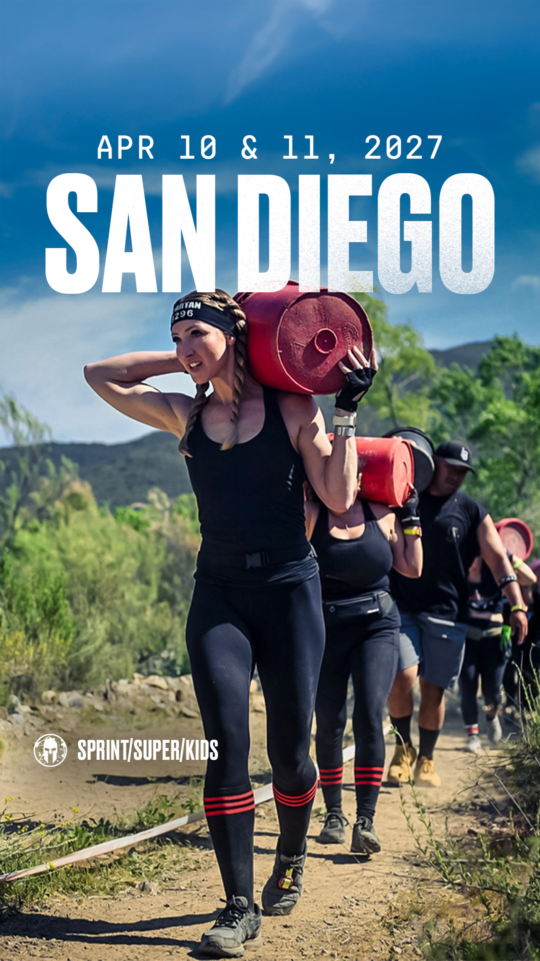 Spartan Facebook ad: RALLY YOUR CREW