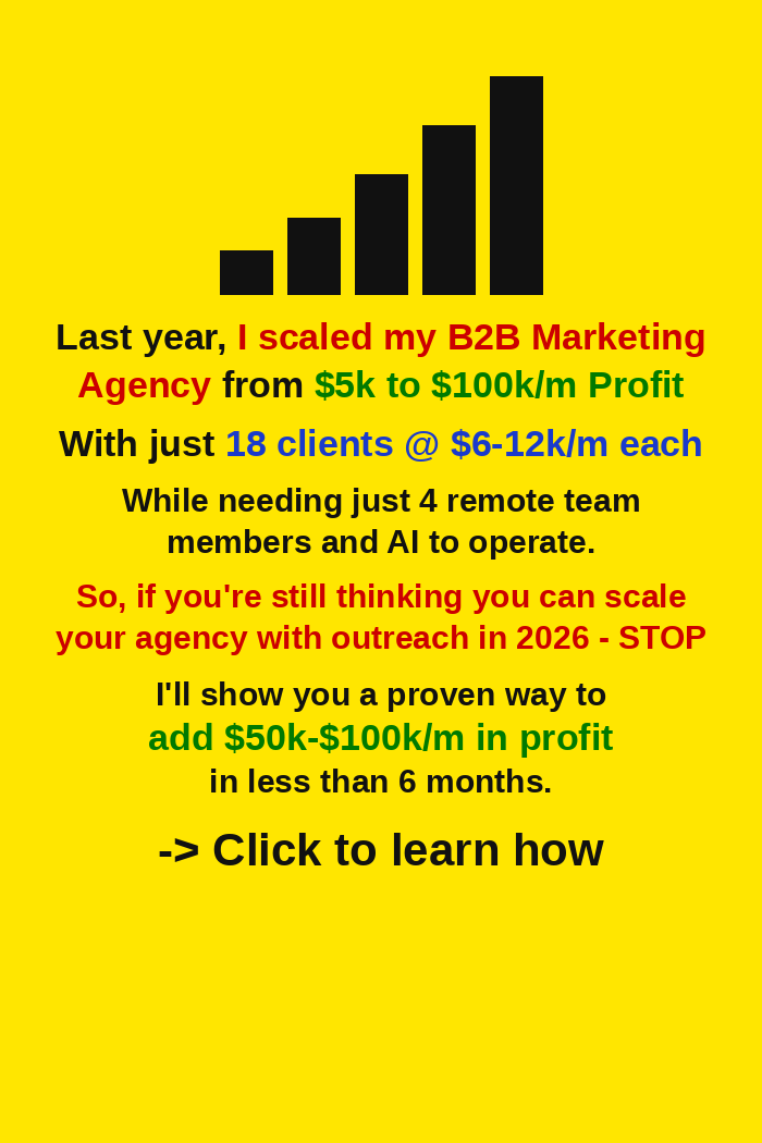Matej Otys Facebook ad: $100k/m Profit Agency