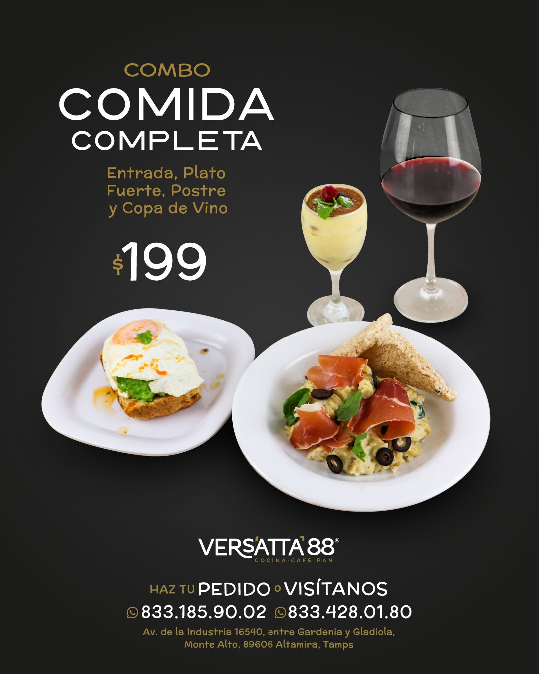 Versatta 88 Restaurante, Cafetería,  Panadería Facebook ad