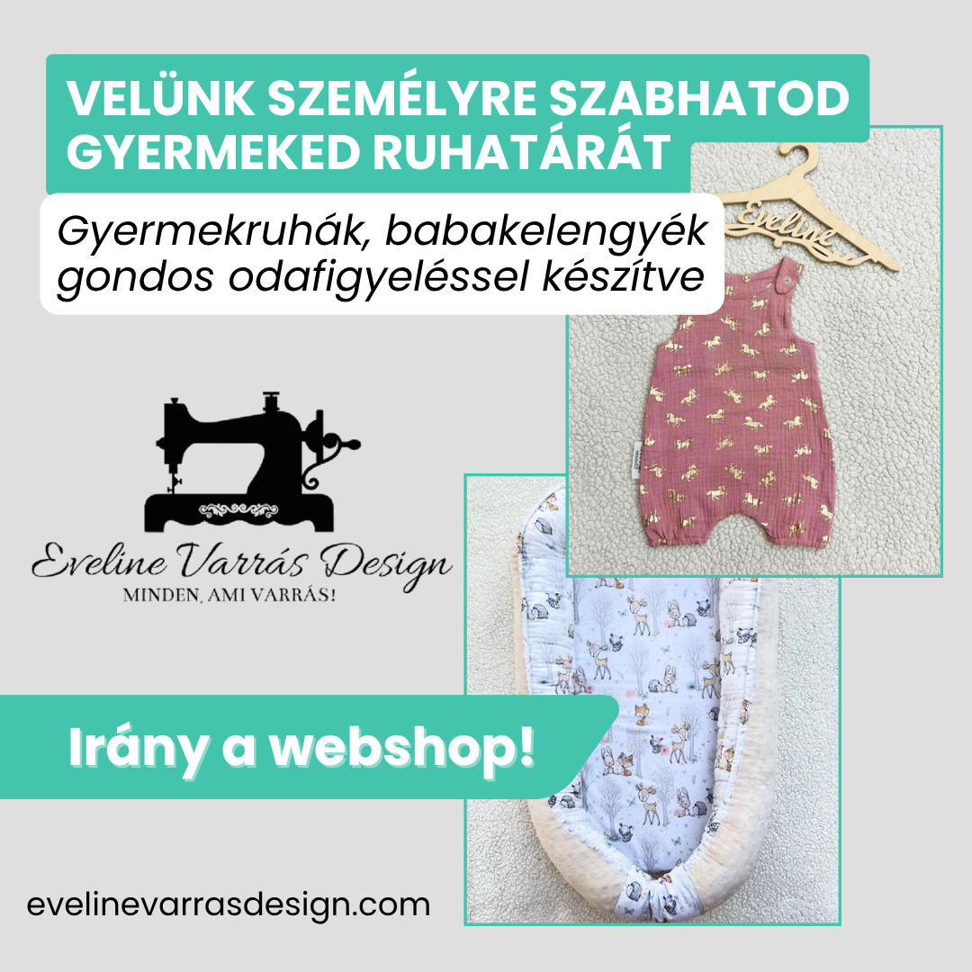 Eveline Varrás Design - baba és gyermek ruházat és babakelengye Facebook ad from Jun 19, 2025