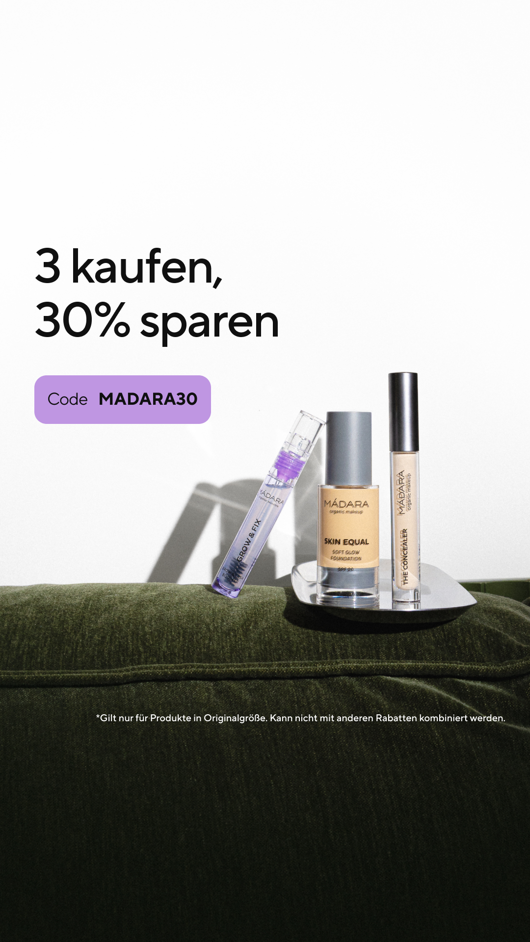 Mádara Organic Skincare Facebook ad