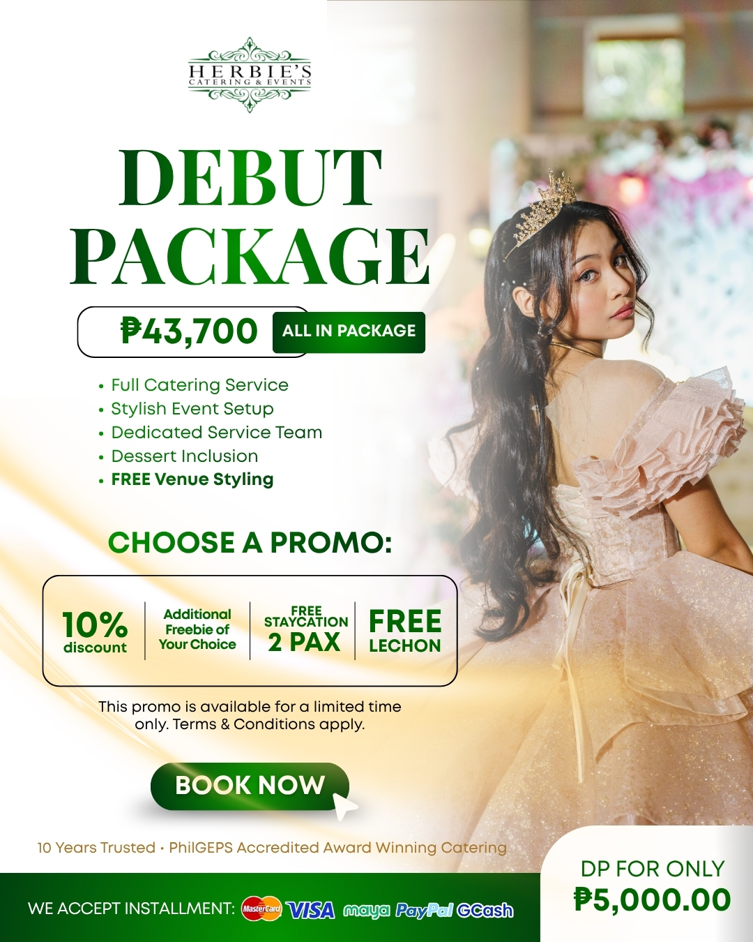 Herbie's Catering & Events Facebook ad
