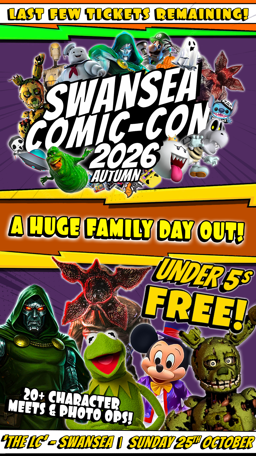 Swansea Comic Con Facebook ad: Swansea Comic Con - Autumn 2026