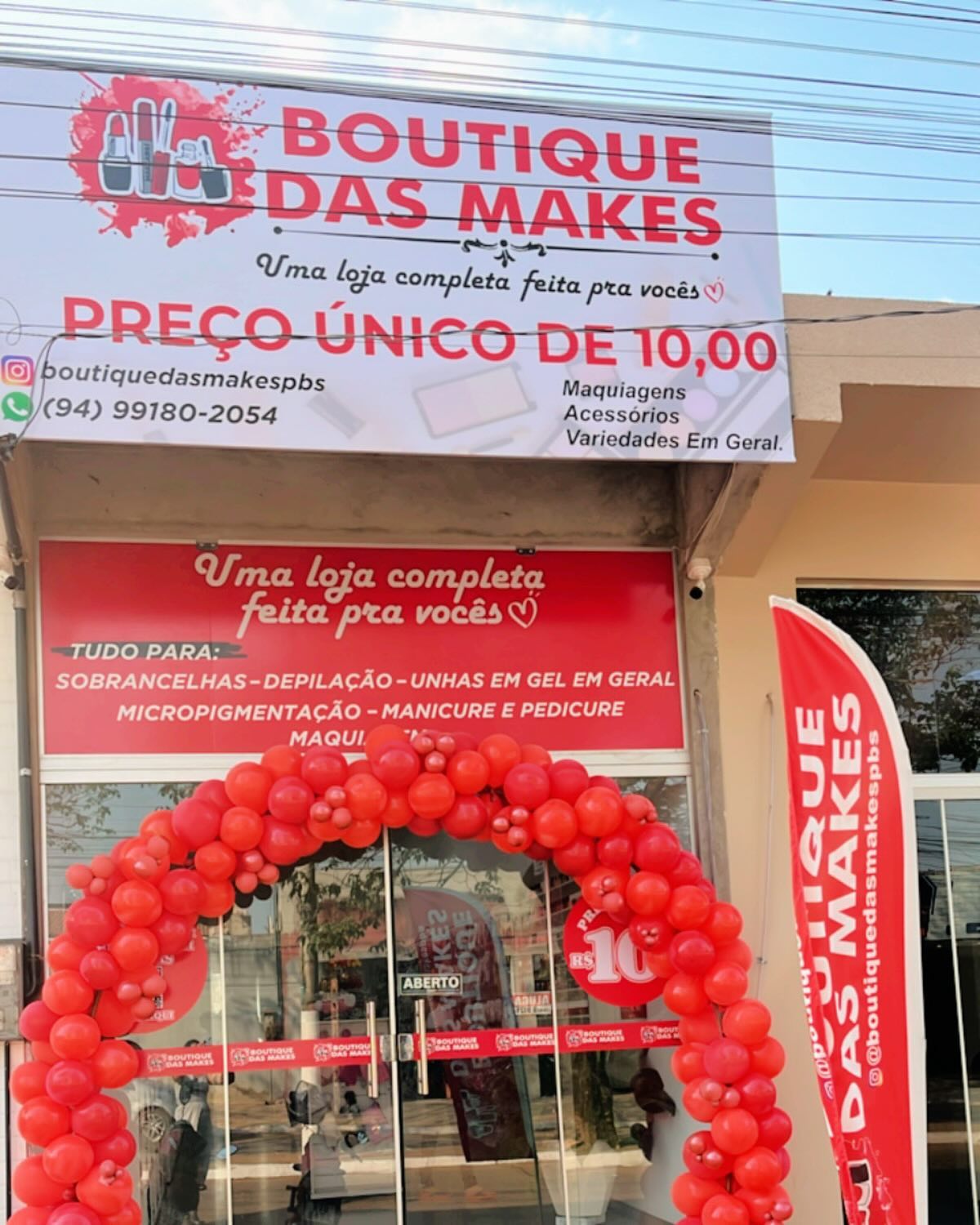 Bia make's Facebook ad: INAUGUROU A PRIMEIRA LOJA DE PREÇO ÚNICO NO…