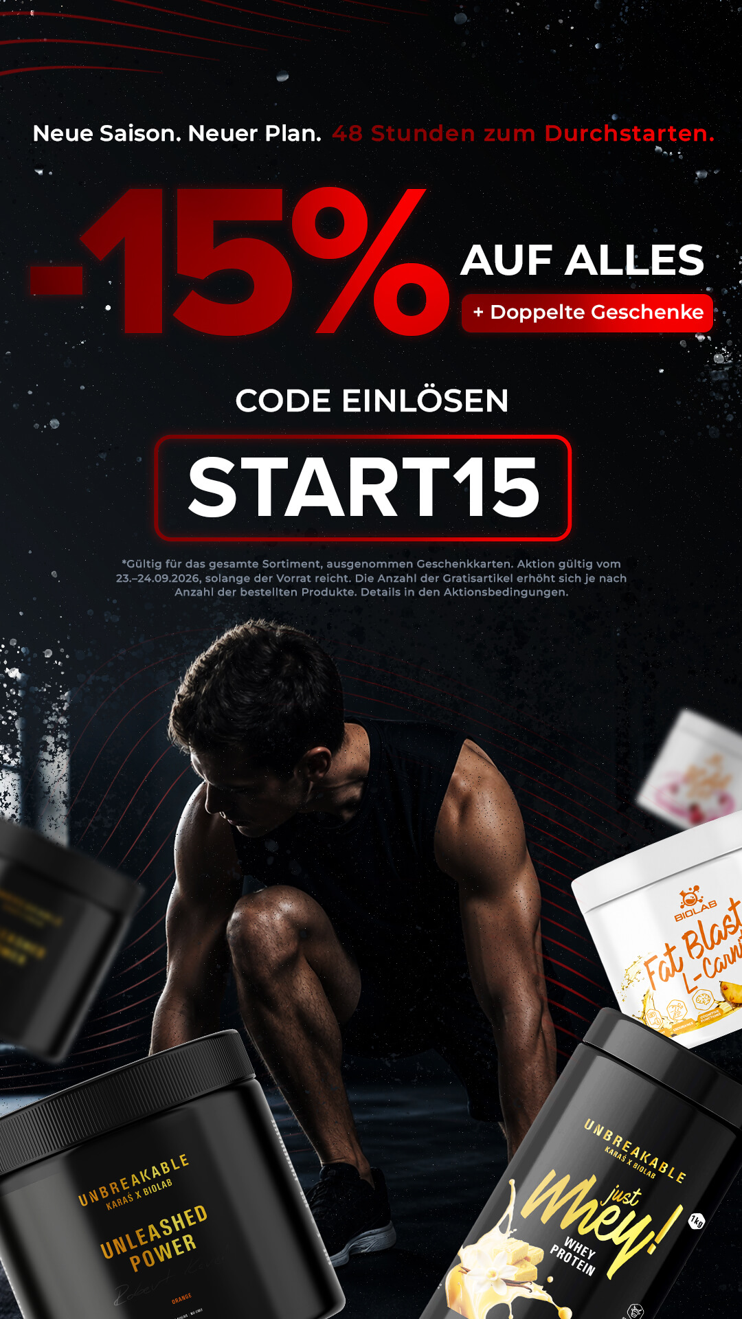 Biolabshop Facebook ad: Du hast 48 Stunden. Starte noch heute.