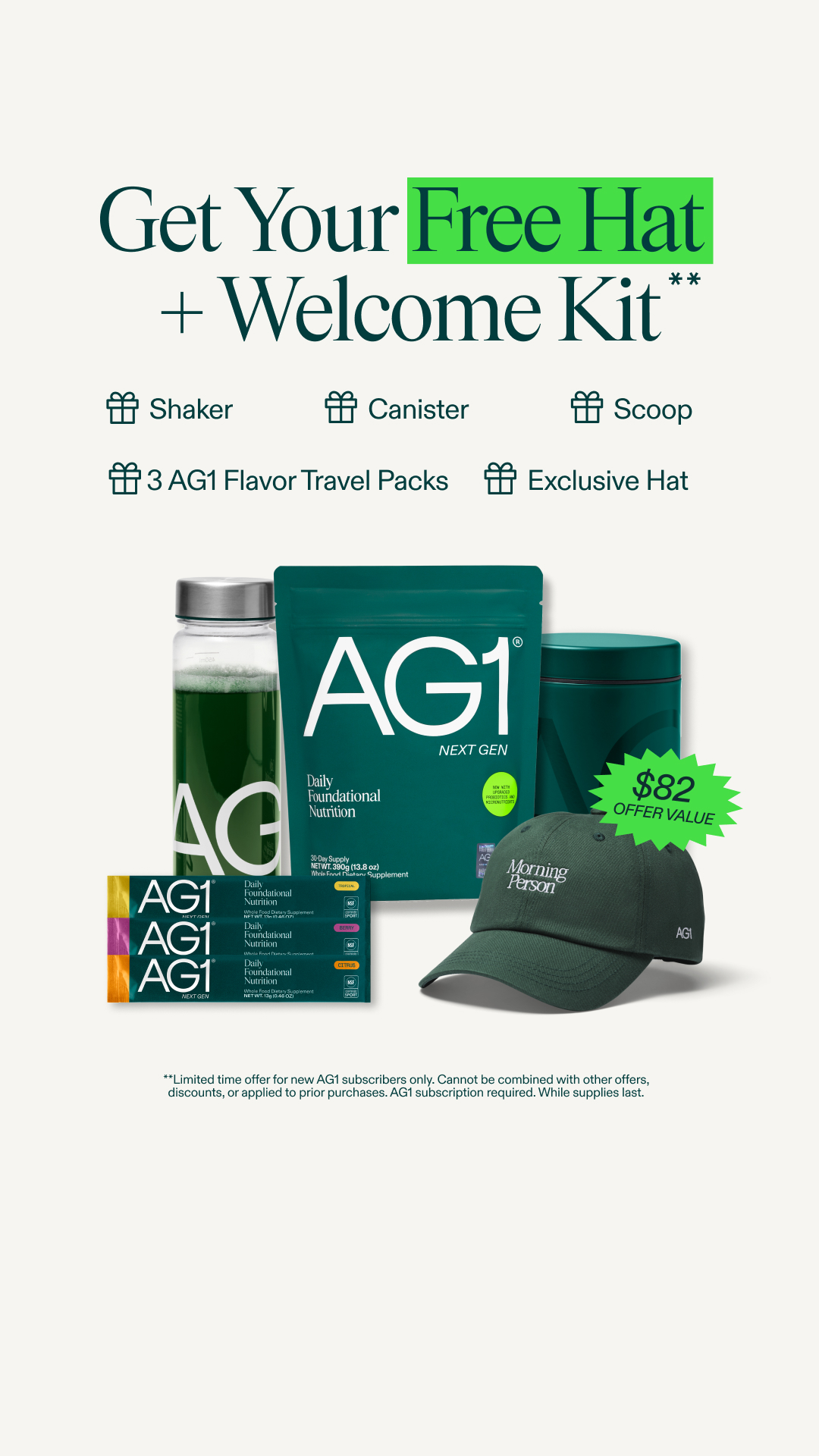 AG1 by Athletic Greens Facebook ad