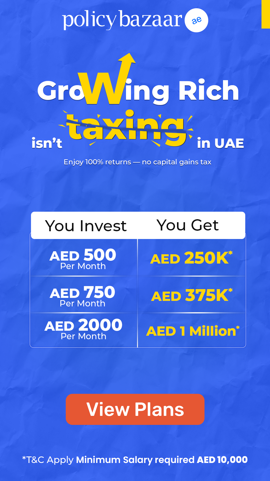 Policybazaar.ae Facebook ad