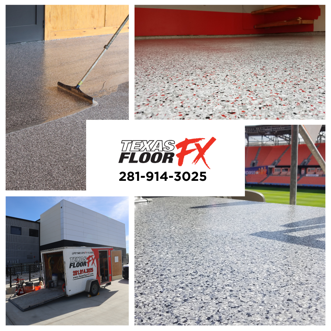 Texas Floor FX Facebook ad: Upgrade your floors with our high-quality epoxy solutions…