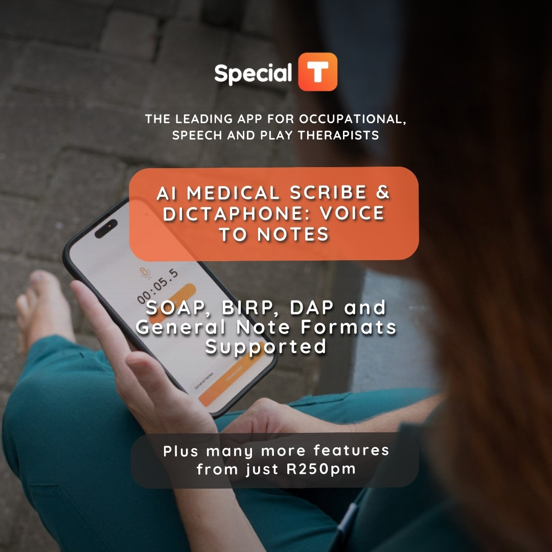 SpecialT Facebook ad: Speak your notes.