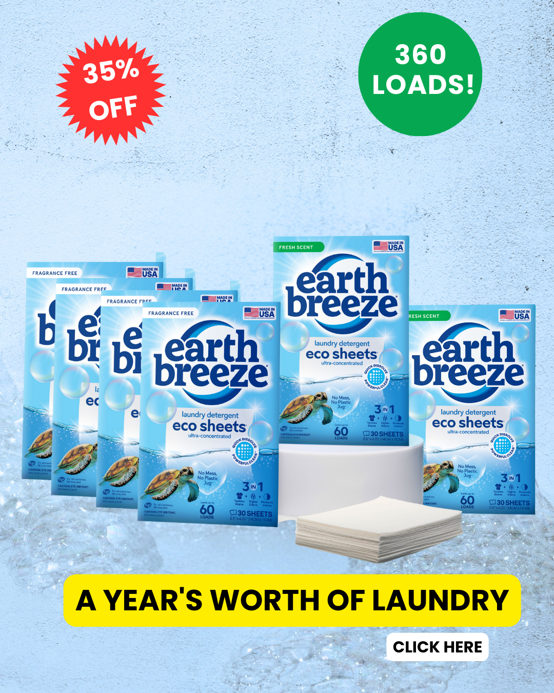 Earth Breeze Facebook ad
