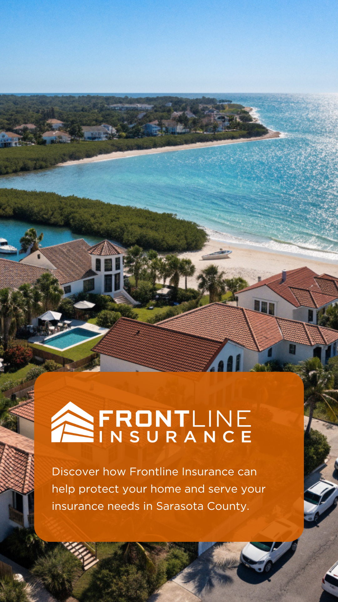 Frontline Insurance Digital Agency Facebook ad: New Look. Same Frontline.