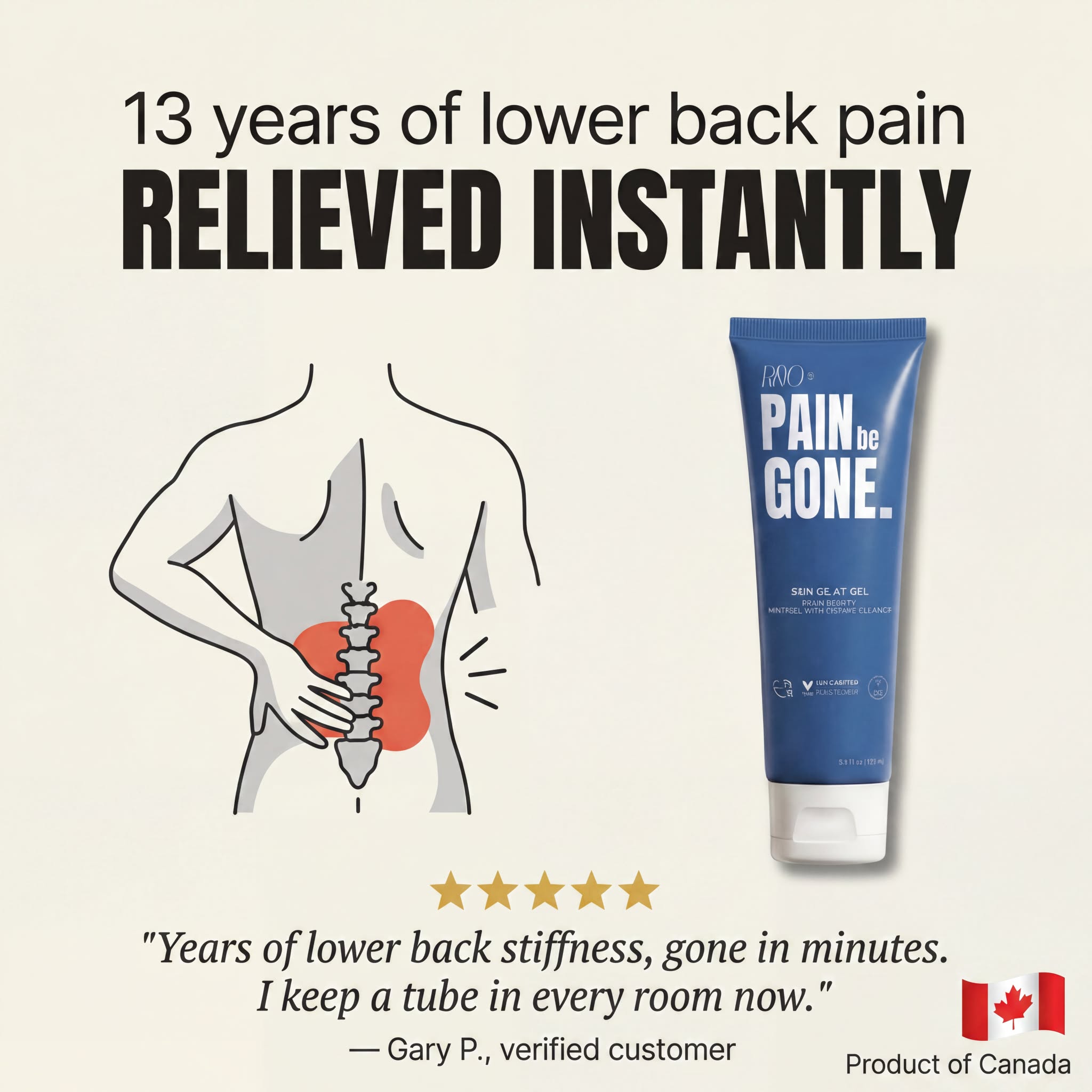 Pain Be Gone Pro Facebook ad