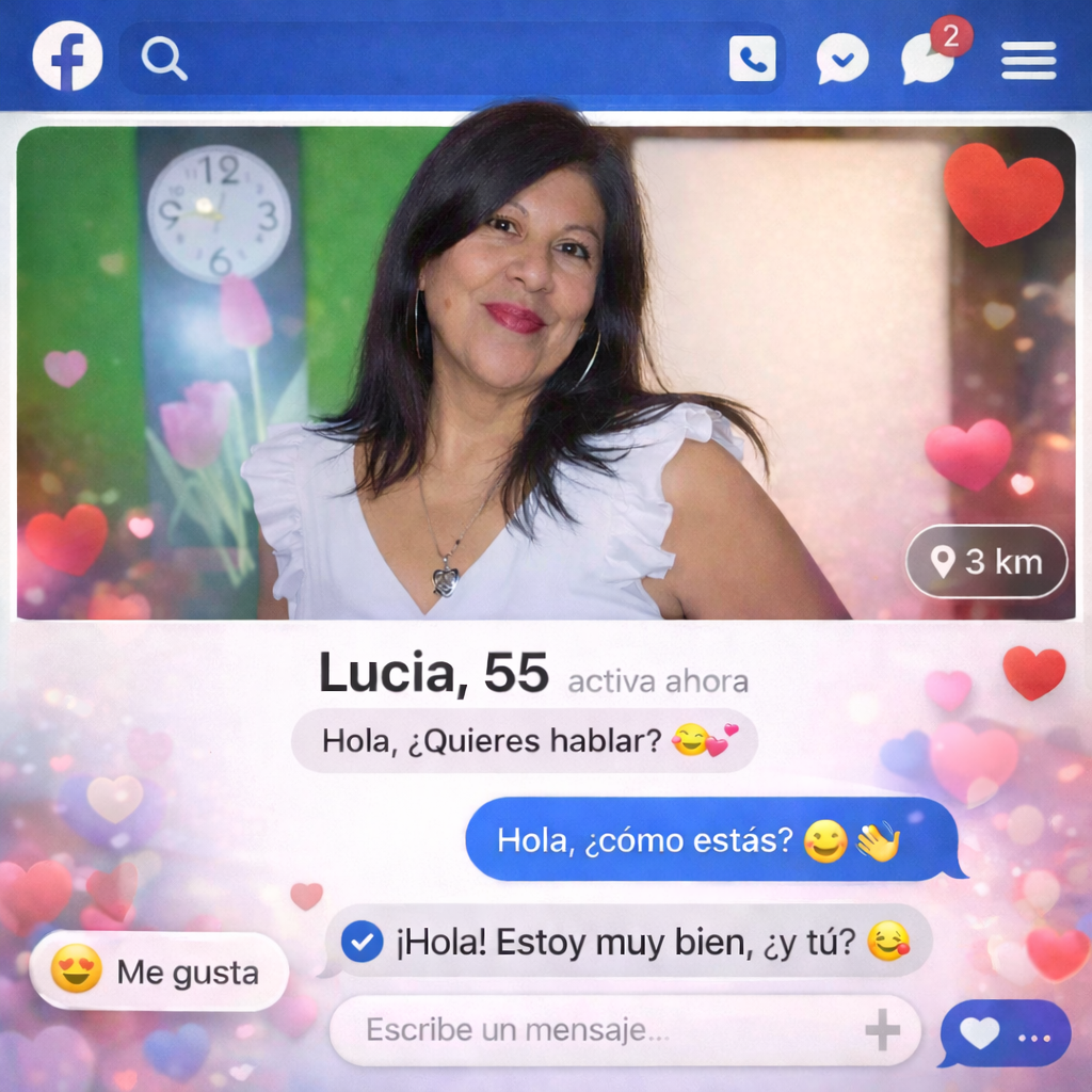 Cupid's Notes Facebook ad: Toca para ver quién está en línea
