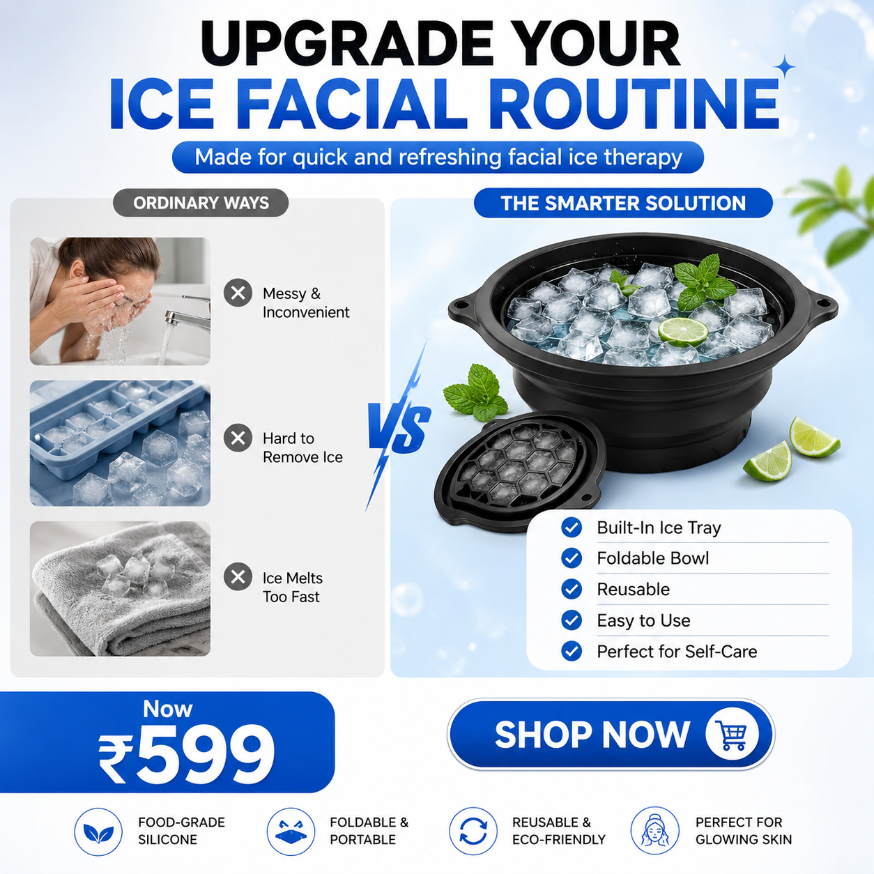 Grabnix Facebook ad: Wake up your skin in minutes