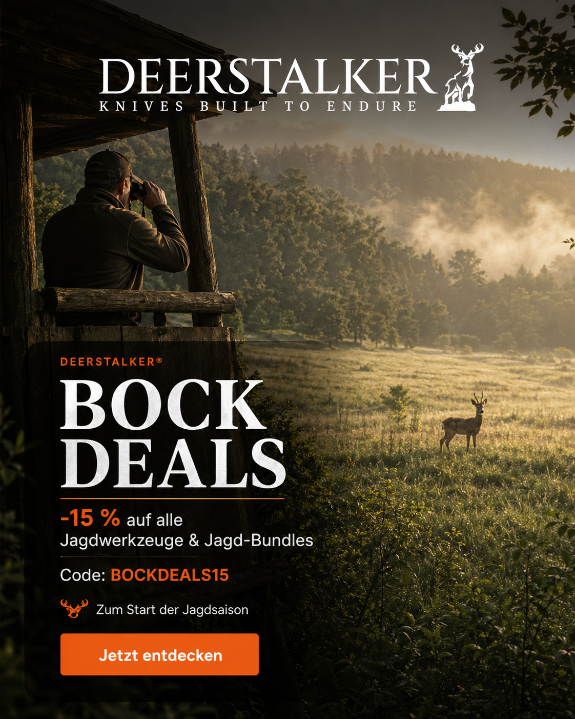 Deerstalker - Knives Built to Endure Facebook ad