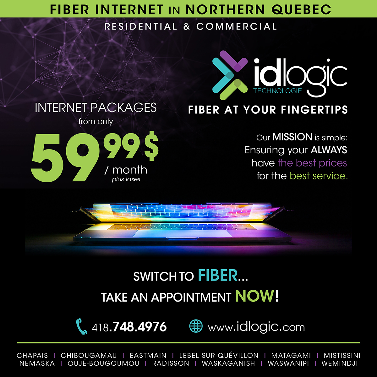 ID logic Facebook ad