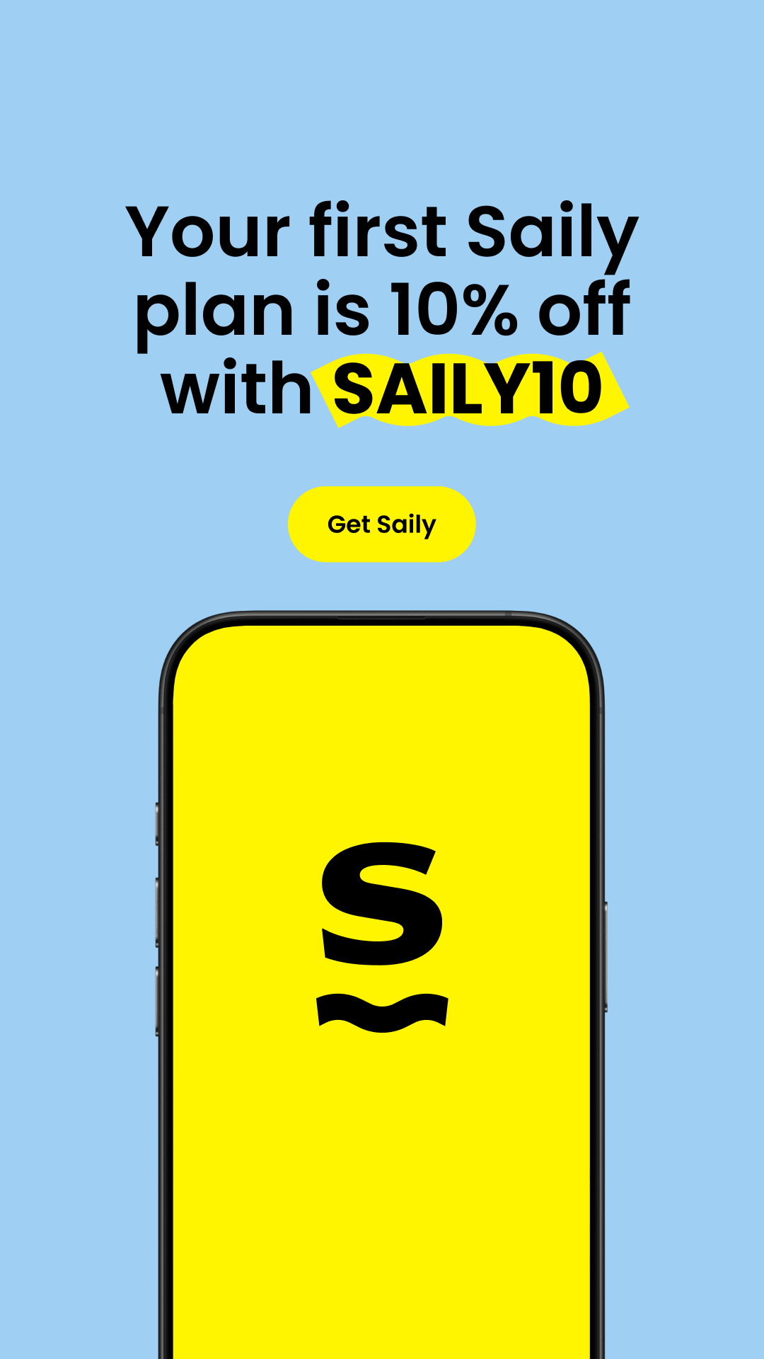 Saily Facebook ad
