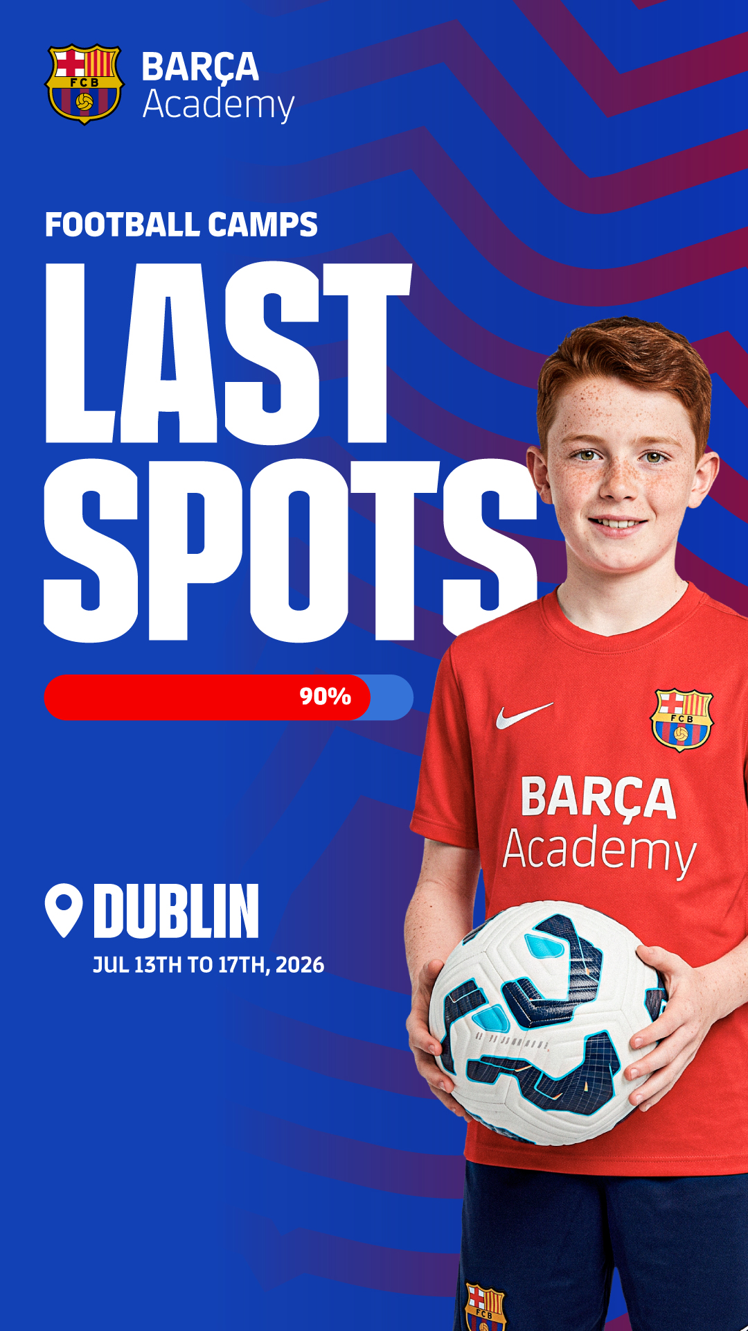 Barça Academy Ireland Facebook ad from May 29, 2026