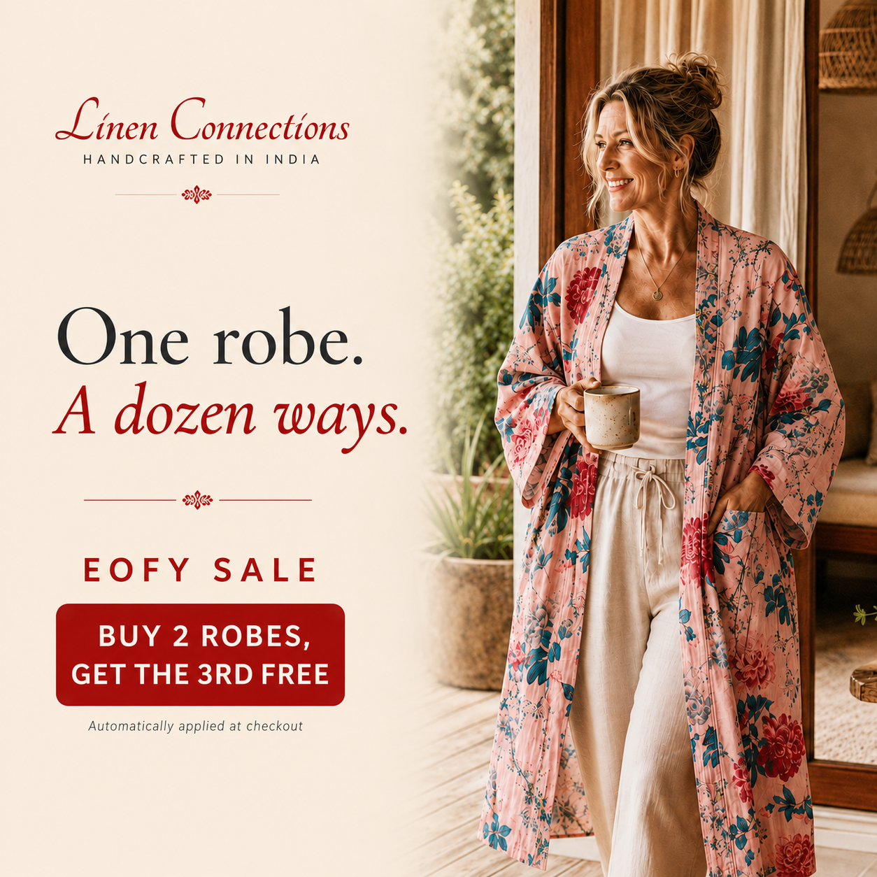 Linen Connections Facebook ad